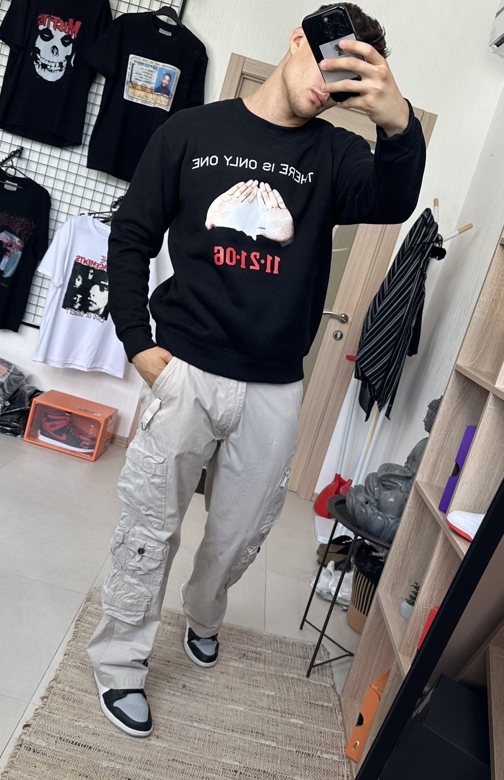 Jay-Z × Rap Tees Jay Z “There is only one” Sweatshirt Men Black L baggy Size US L / EU 52-54 / 3 - 16 Thumbnail