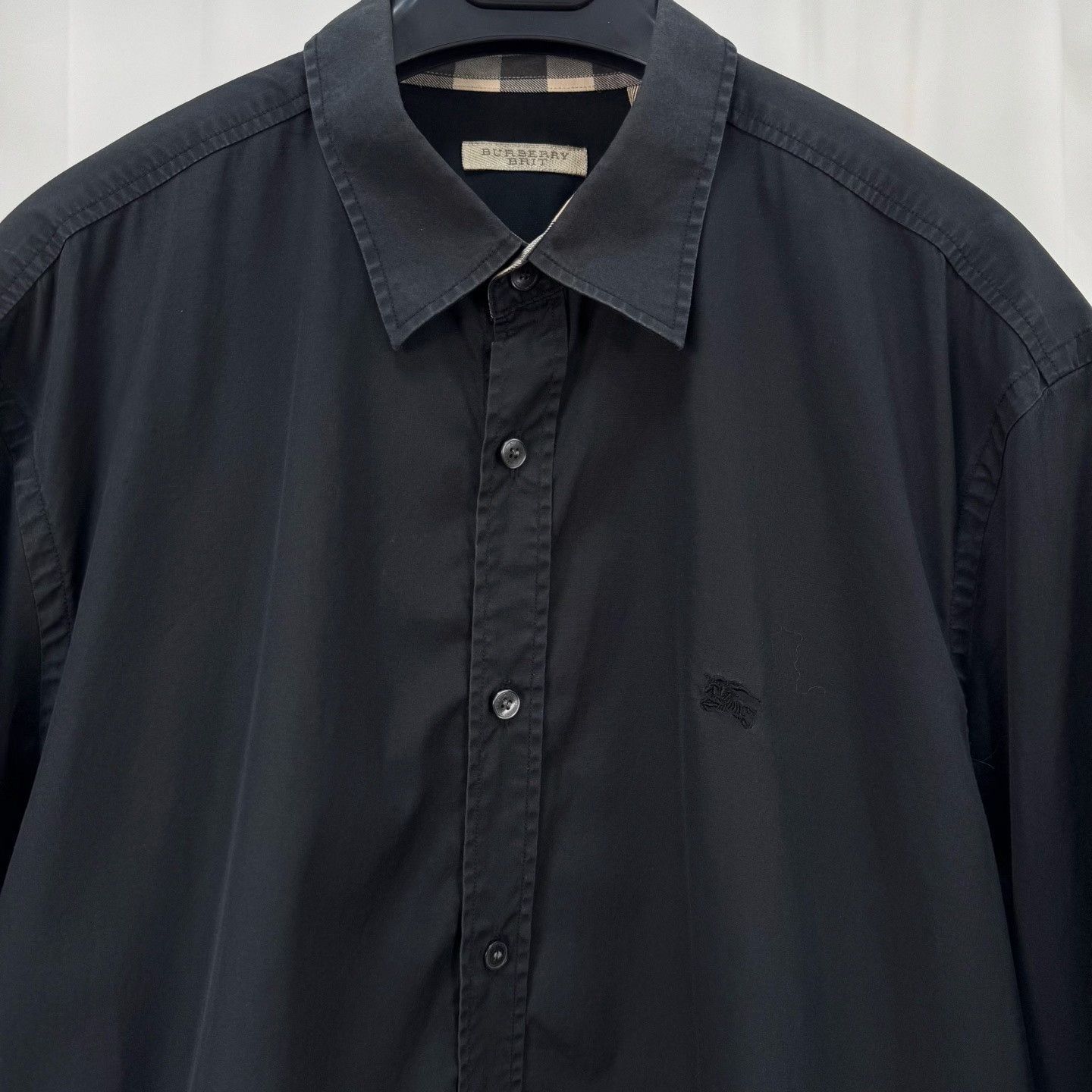 Burberry Burberry Embroidered Equestrian Knight Check Shirt Size US XXL / EU 58 / 5 - 3 Thumbnail