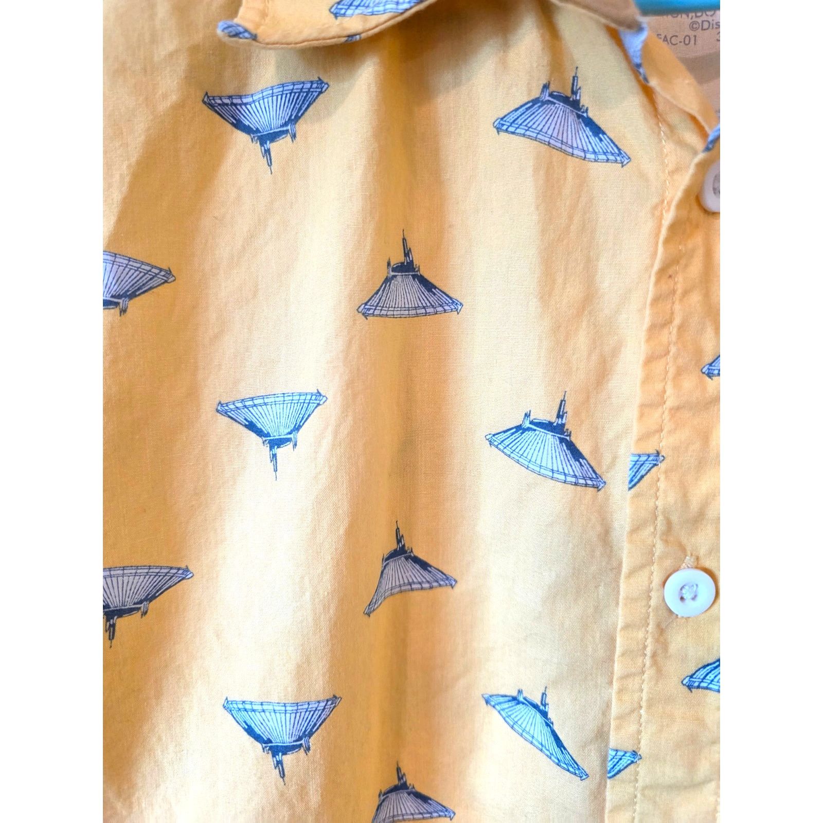 Disney Disney Parks Space Mountain Mens Button Up Shirt Medium Size US M / EU 48-50 / 2 - 4 Thumbnail