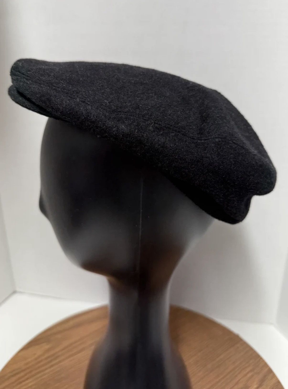 Other Country Gentleman Vtg Black Wool Cashmere Newsboy Cap 04553 Size ONE SIZE - 3 Thumbnail