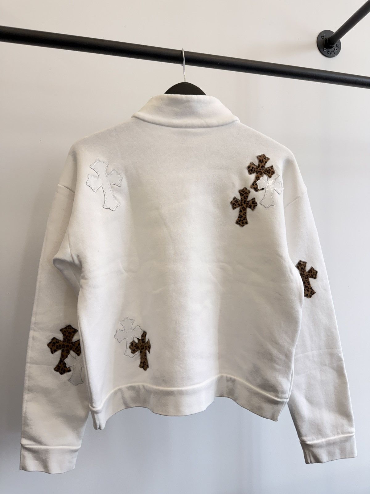 Chrome Hearts BRAND NEW CHROME HEARTS CHEETAH WHITE PATCH QUARTER ZIP Size US S / EU 44-46 / 1 - 2 Thumbnail