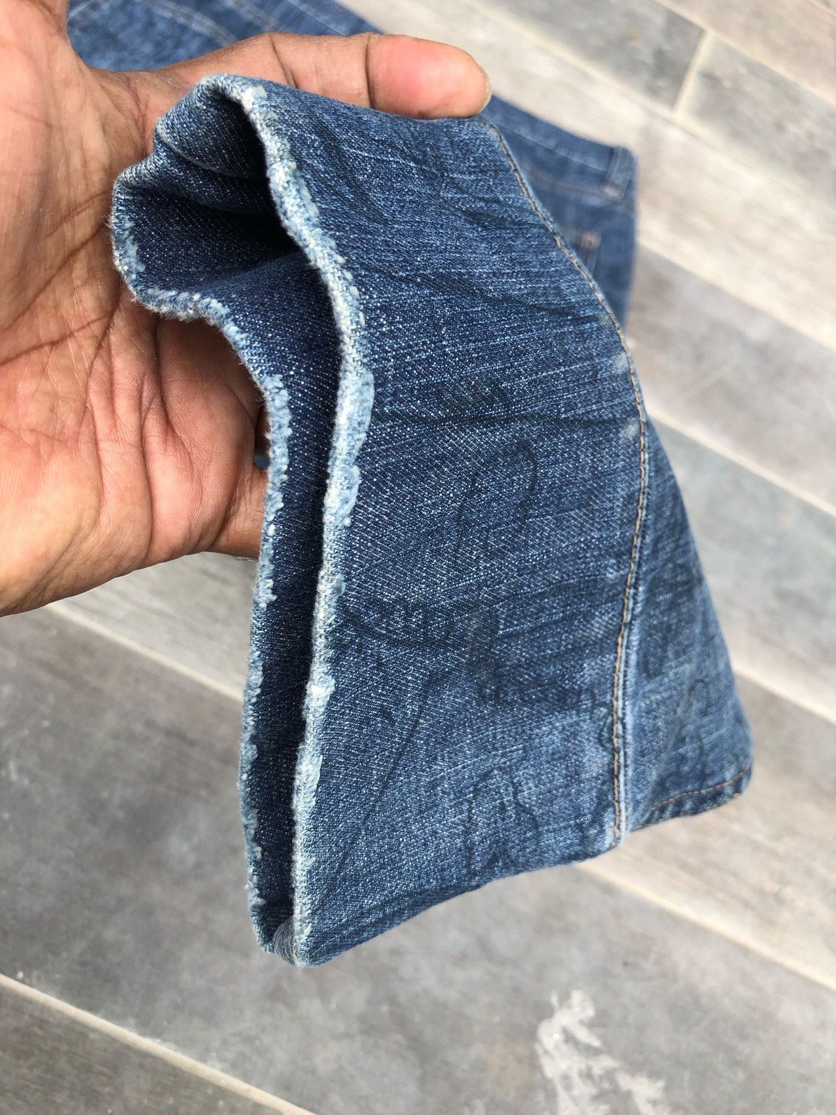 Issey Miyake × Japanese Brand × Tsumori Chisato 🔥Mega Rare🔥Tsumori Chisato Minimalist Runaway Jeans Size 29" - 8 Thumbnail