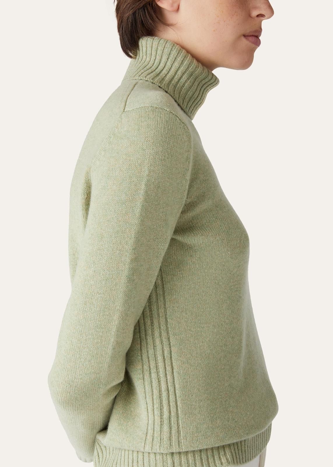 Loro Piana o1srvl11e0824 Parksville Turtleneck Sweater in Light Green Size XS / US 0-2 / IT 36-38 - 4 Thumbnail