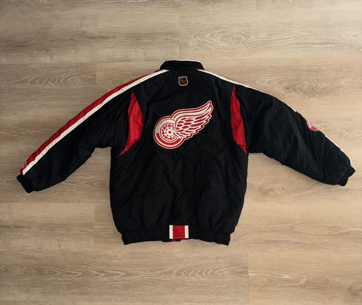NHL × Starter × Vintage Vintage 90’s Detroit Red Wings Starter Jacket Size US L / EU 52-54 / 3 - 2 Thumbnail