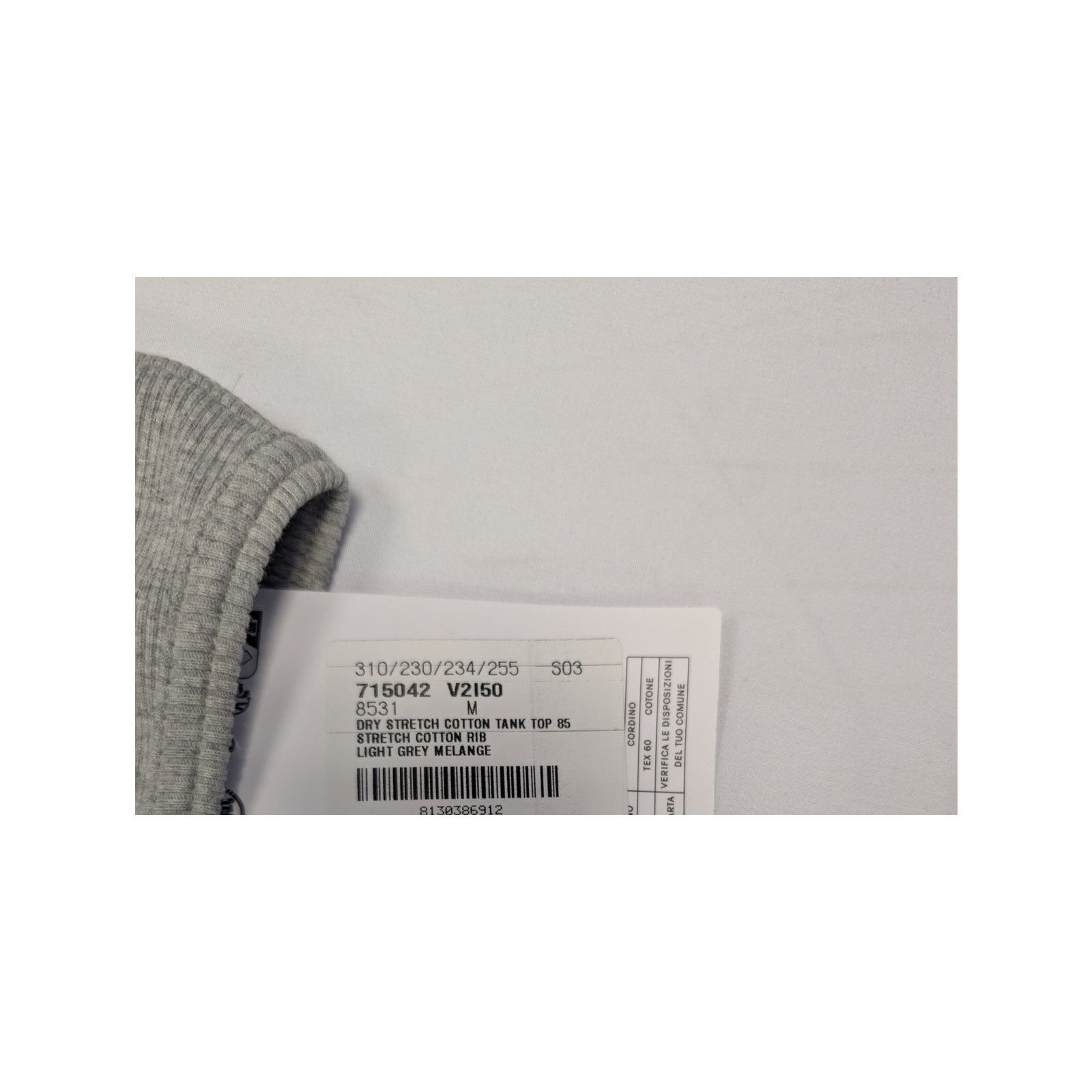 Bottega Veneta o1rshd1 Cotton Dry Stretch Cotton Tank Top in Light Grey Size US M / EU 48-50 / 2 - 17 Thumbnail