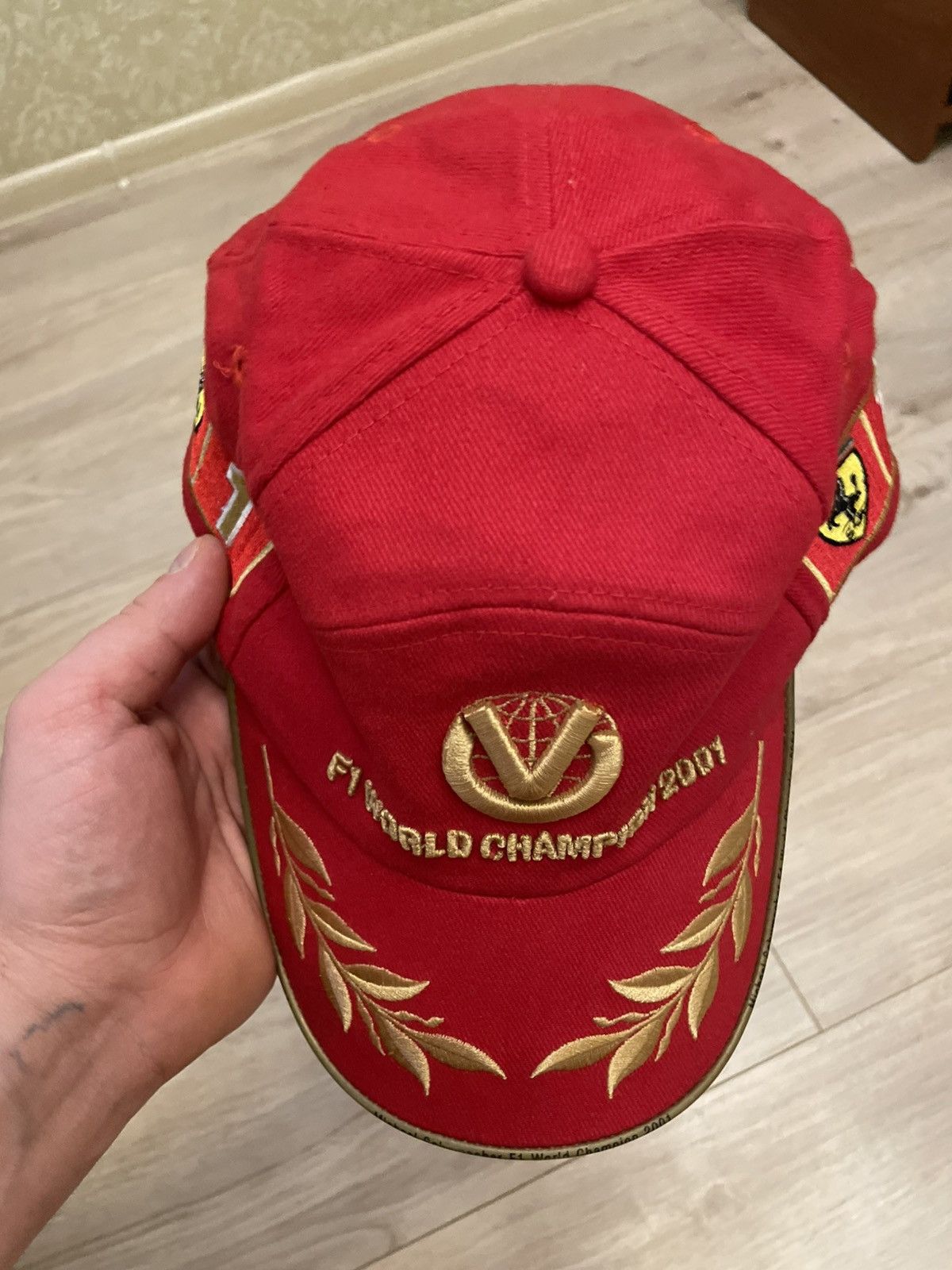 Ferrari Vintage O0s Y2K Ferrari Michael Schumacher F1 Racing Cap Size ONE SIZE - 7 Thumbnail