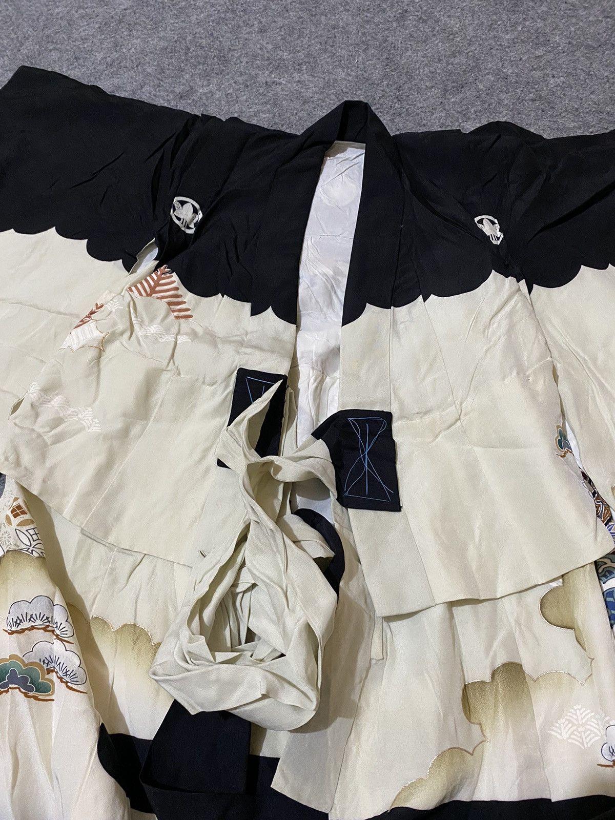 Japanese Brand 60s Vtg Rare Sukajan Kimono Classic Script Size US S / EU 44-46 / 1 - 14 Thumbnail