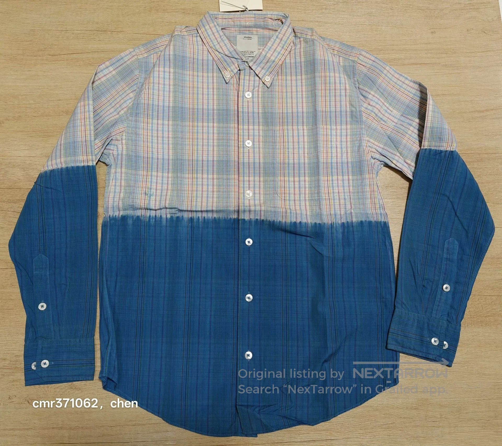 Visvim visvim 13ss lungta 2 Tone B.D Shirt. Size US S / EU 44-46 / 1 - 1 Thumbnail
