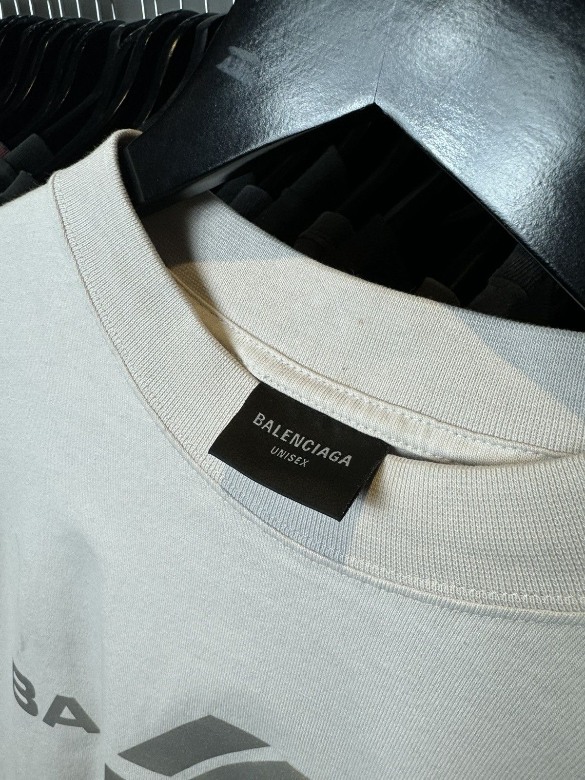 Balenciaga Balenciaga Active Reflective Logo Oversized White Tee - XS Size US L / EU 52-54 / 3 - 6 Thumbnail