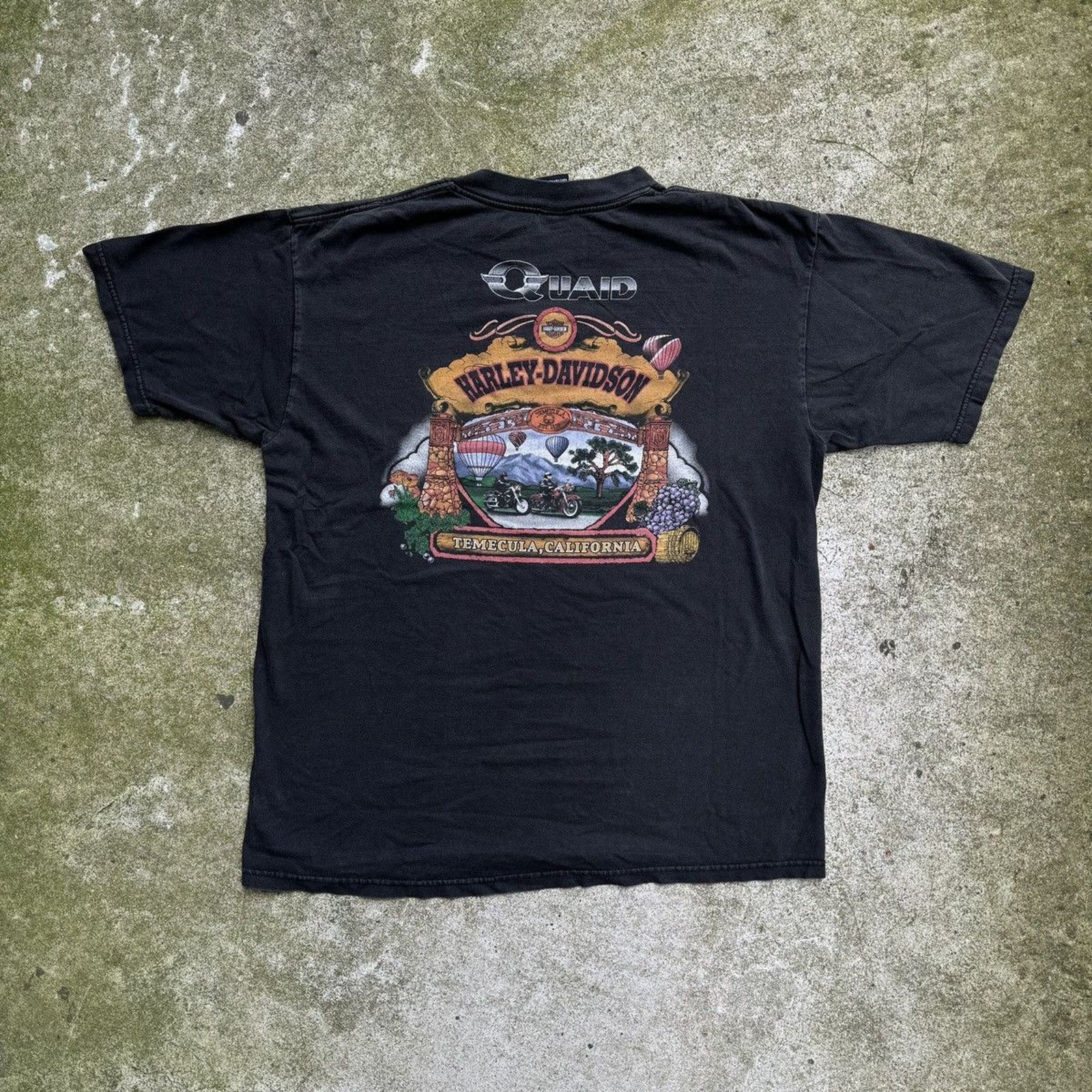 Harley Davidson Harley Thrashed Faded Distressed Shirt ERD Grunge Biker WCC Size US L / EU 52-54 / 3 - 2 Thumbnail