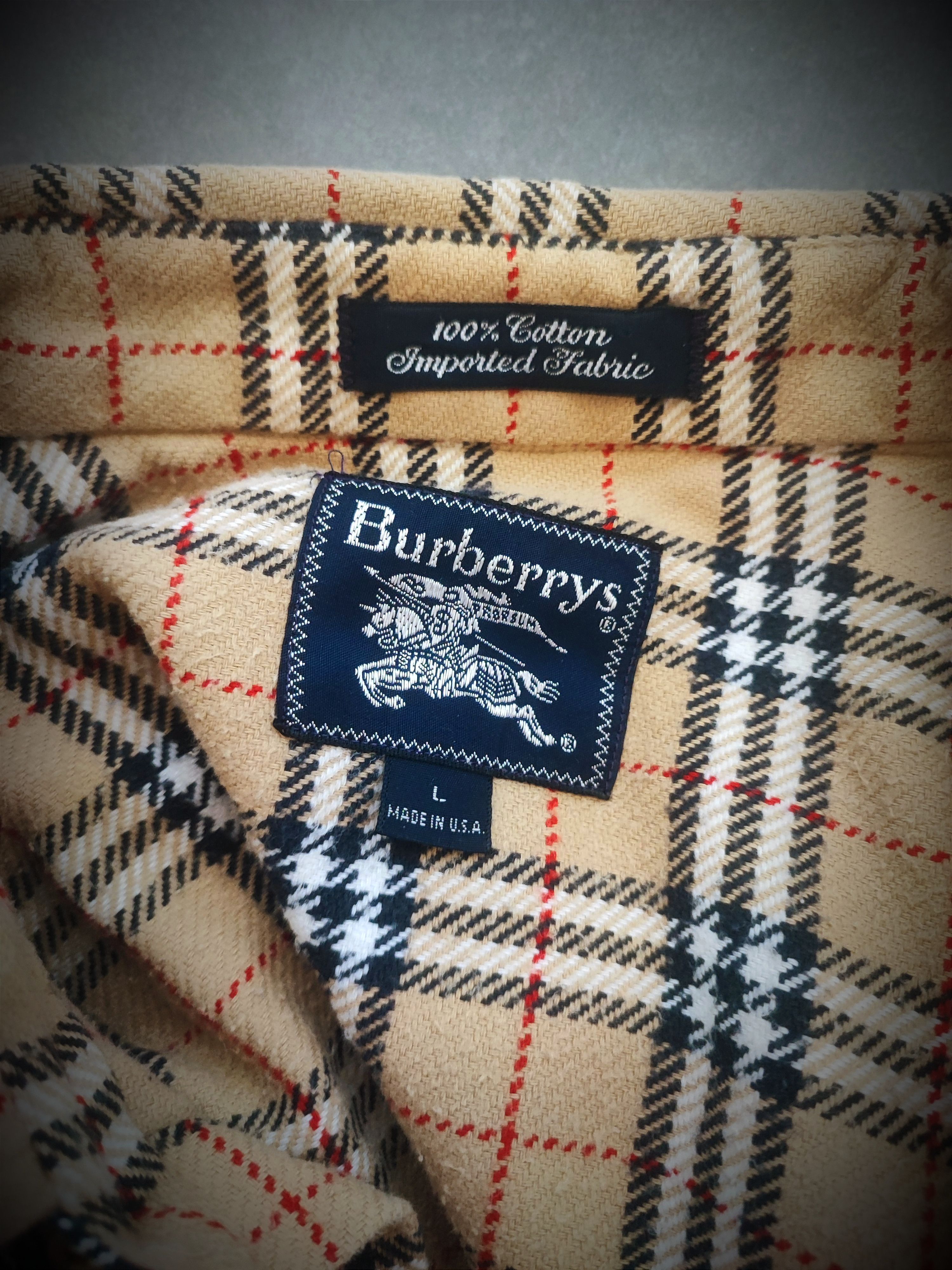 Burberry 🔥Rare Flannel Burberry Shirt🔥 Size US L / EU 52-54 / 3 - 4 Thumbnail