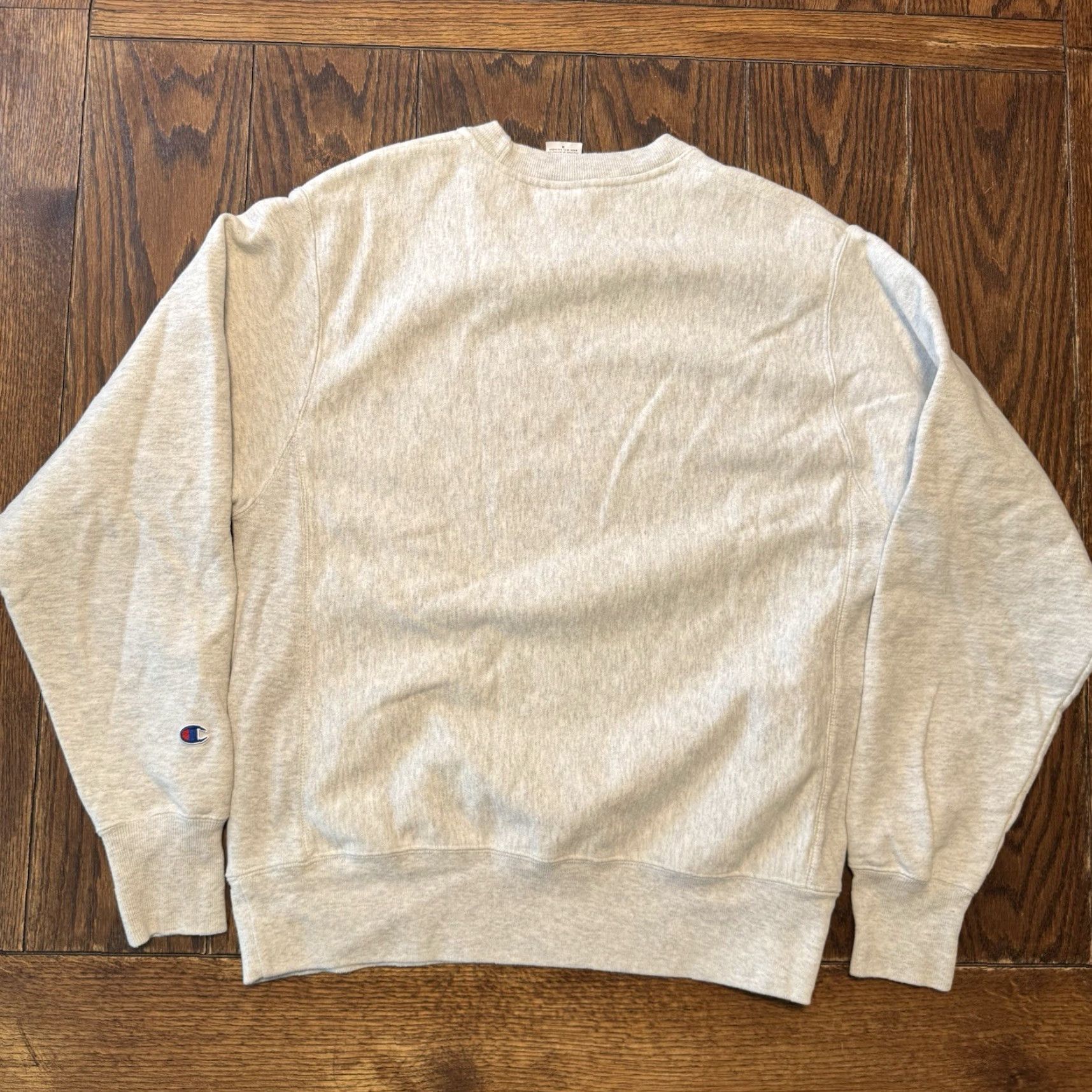 Champion VINTAGE Champion Sweatshirt Men Medium Gray Stone Harbor Crewneck Pullover Reverse Weave Graphic Print Logo USA 26" long by 22.5" Size US M / EU 48-50 / 2 - 5 Thumbnail