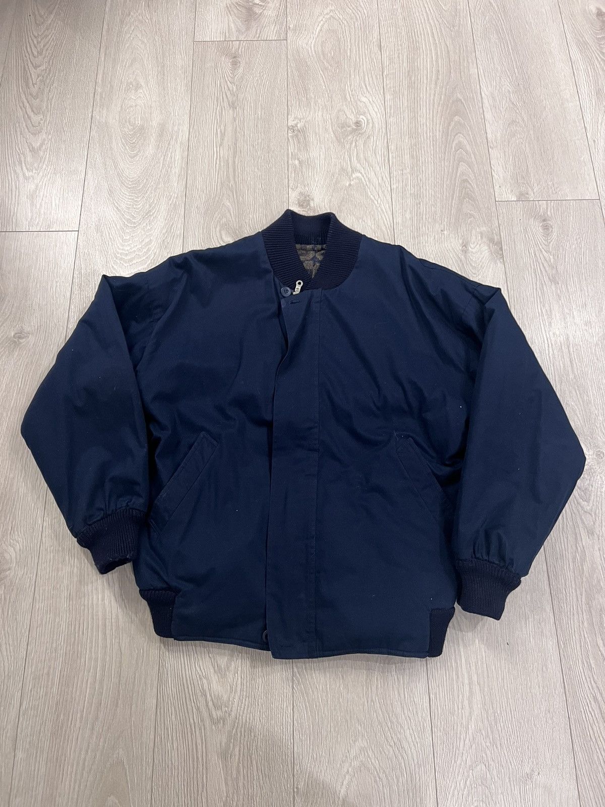 Bally × Vintage Vintage Bally Wool Reversible Bomber Jacket 70s 80s 90s Rare Size US L / EU 52-54 / 3 - 8 Thumbnail