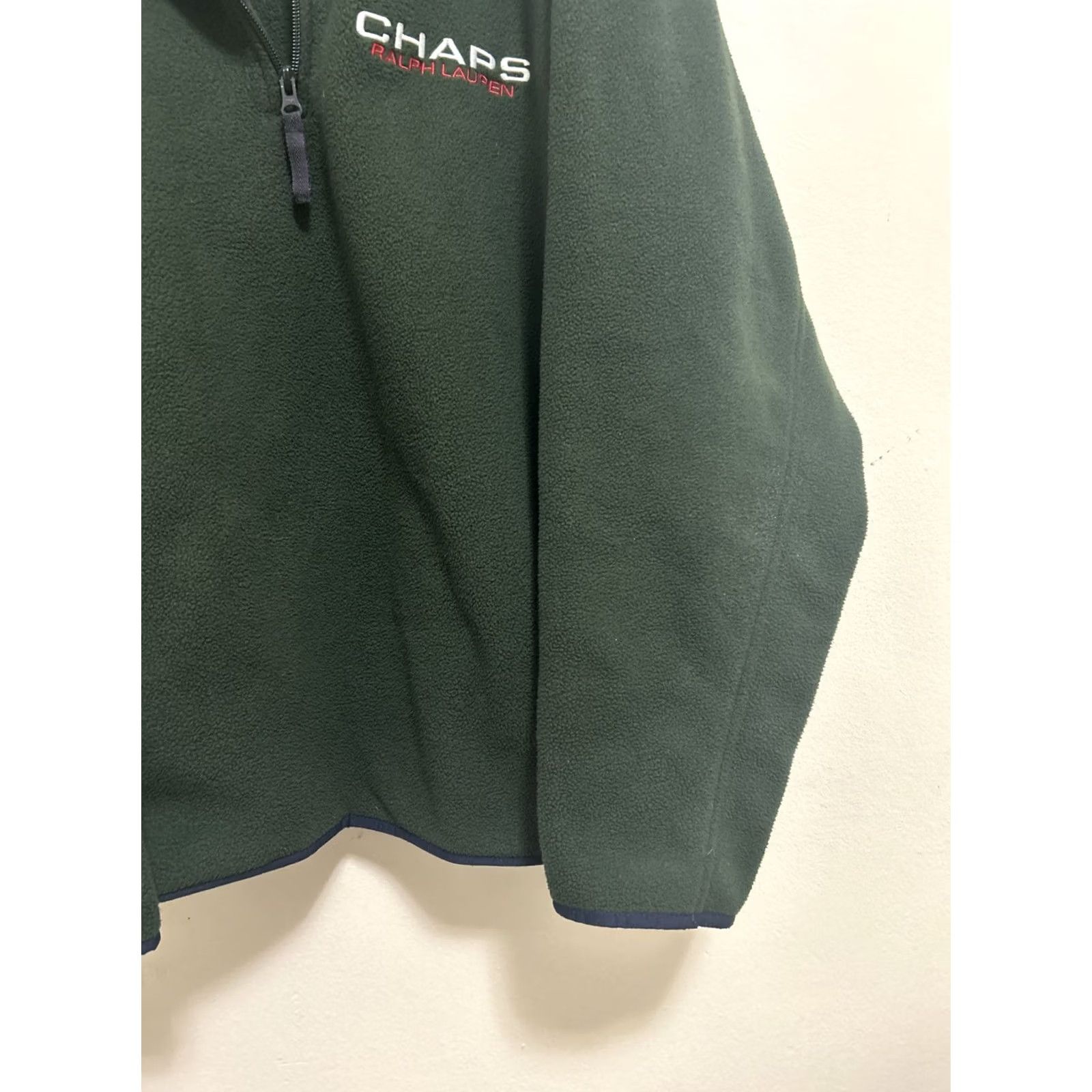 Ralph Lauren Chaps Ralph Lauren Sweater Mens Large Green Fleece 1/4 Zip Pullover Outdoor Size US L / EU 52-54 / 3 - 6 Thumbnail