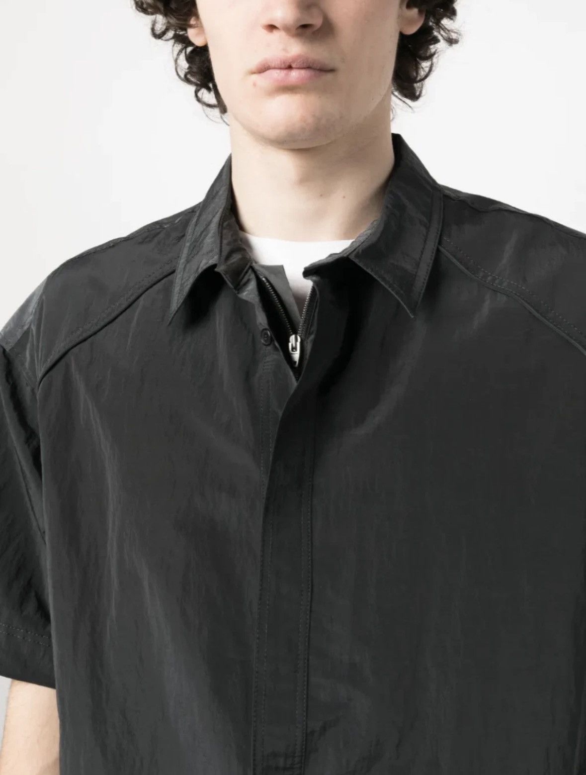 Juun.J Junn.J Double Layer Nylon Shirt Size US M / EU 48-50 / 2 - 6 Thumbnail