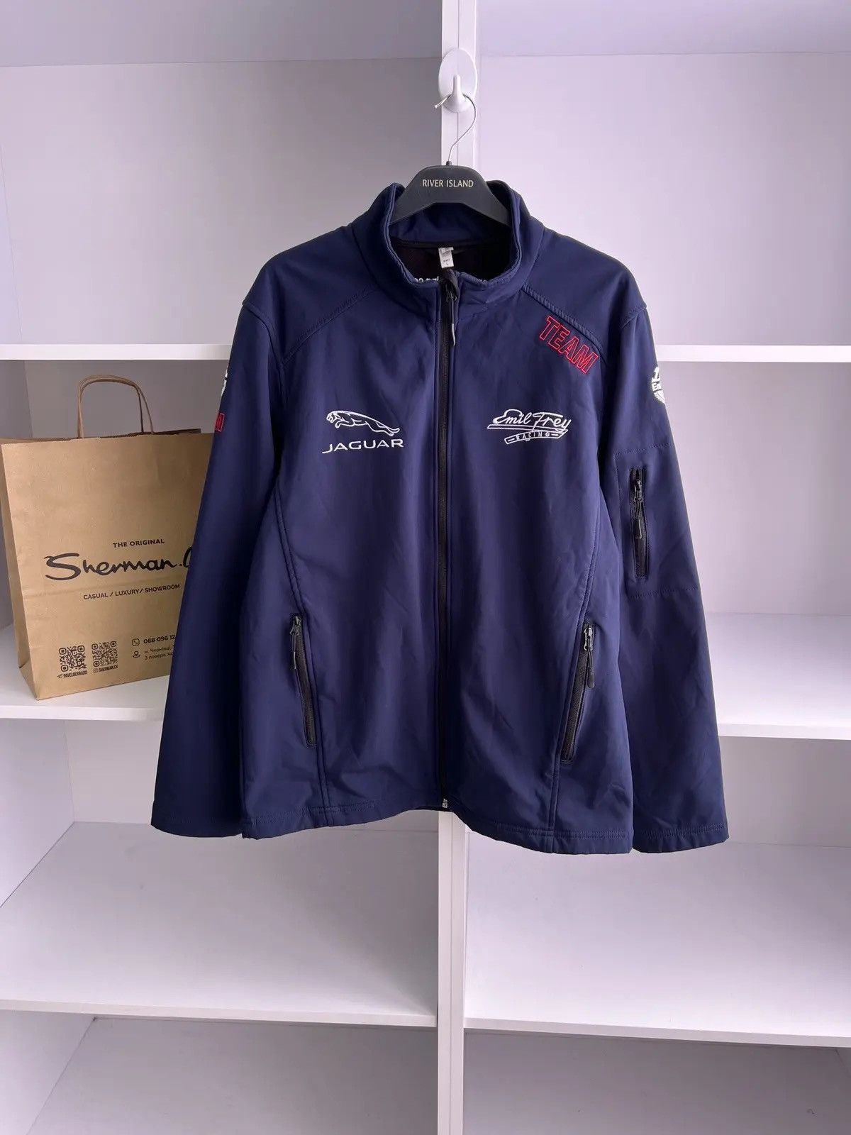 Vintage Jaguar softshell racing jacket