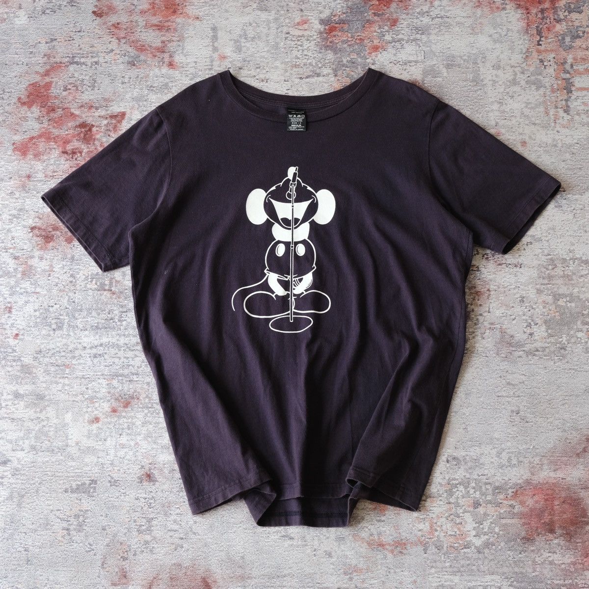 image of Number N Ine Number (N)Ine Mickey Disney T-Shirt in Black, Men's (Size XL)