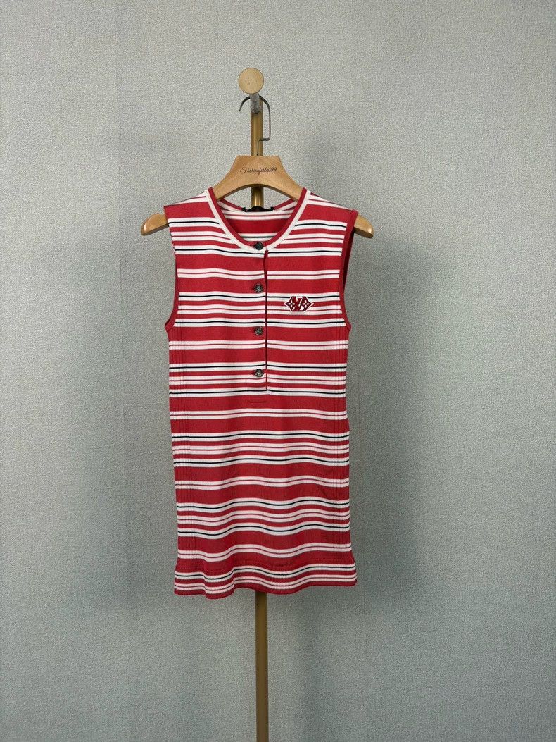 Louis Vuitton LV Striped Sleeveless Preppy Top - dmc Size US S / EU 44-46 / 1 - 1 Thumbnail