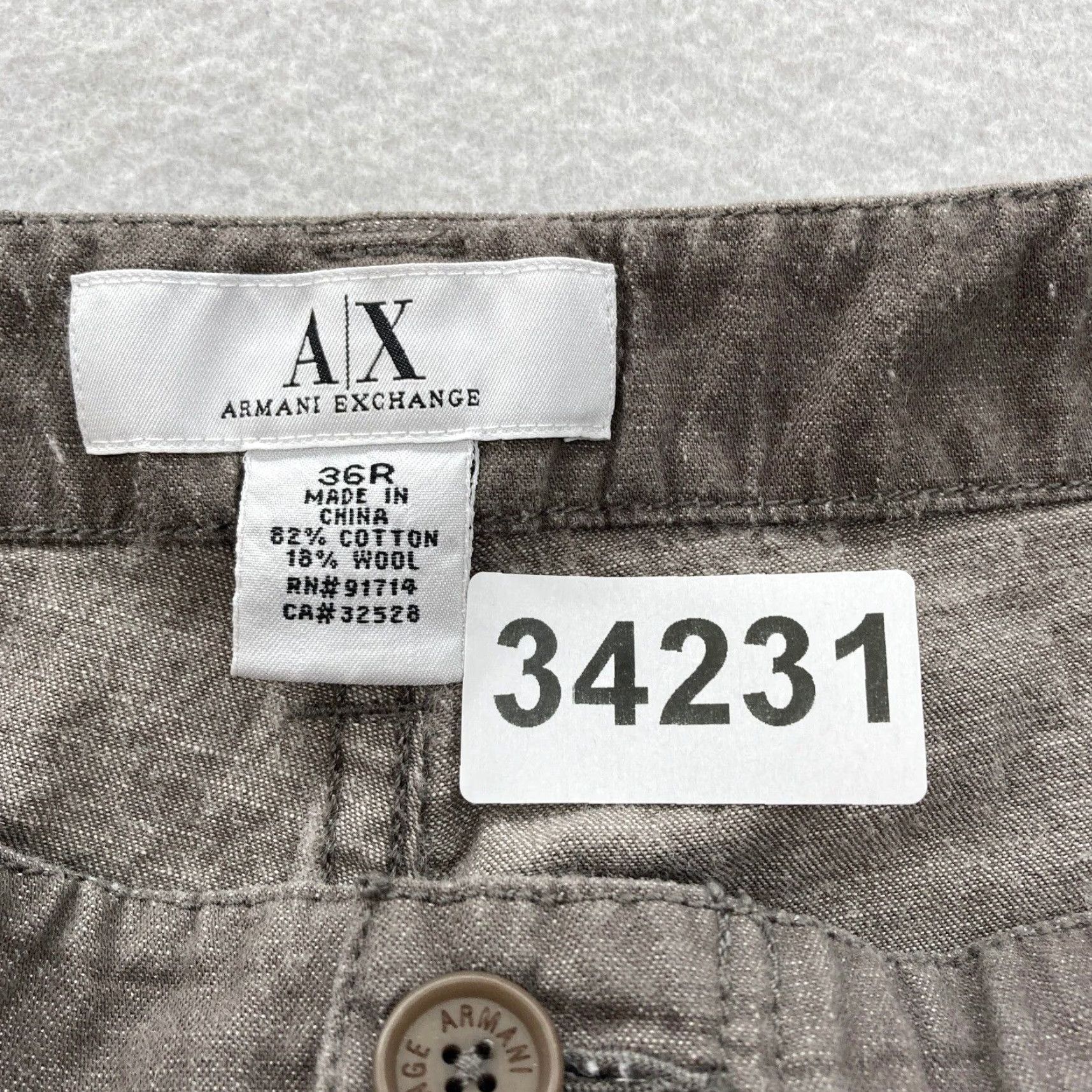 Armani Exchange VINTAGE Armani Exchange Wool Double Knee Pants Mens 36x30 Gray Relaxed Workwear Carpenter Corduroy Brown Casual Size US 36 / EU 52 - 5 Thumbnail