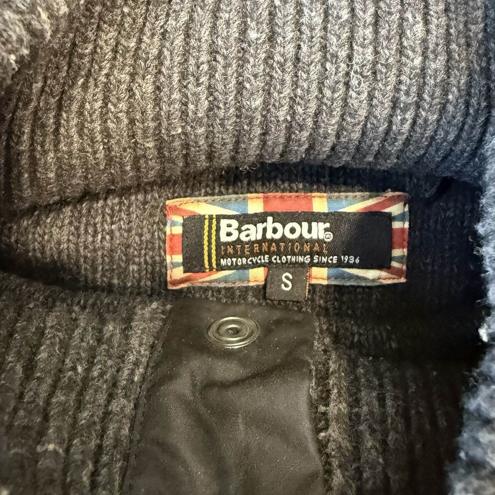Barbour Barbour Wool Sweater Small Dark Gray Hooded Pullover Size US S / EU 44-46 / 1 - 9 Thumbnail