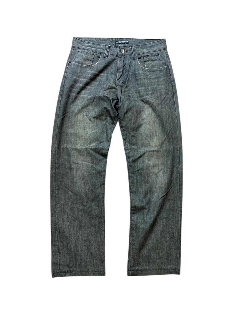 Vintage Dolce & Gabbana Distressed Faded Baggy Jeans