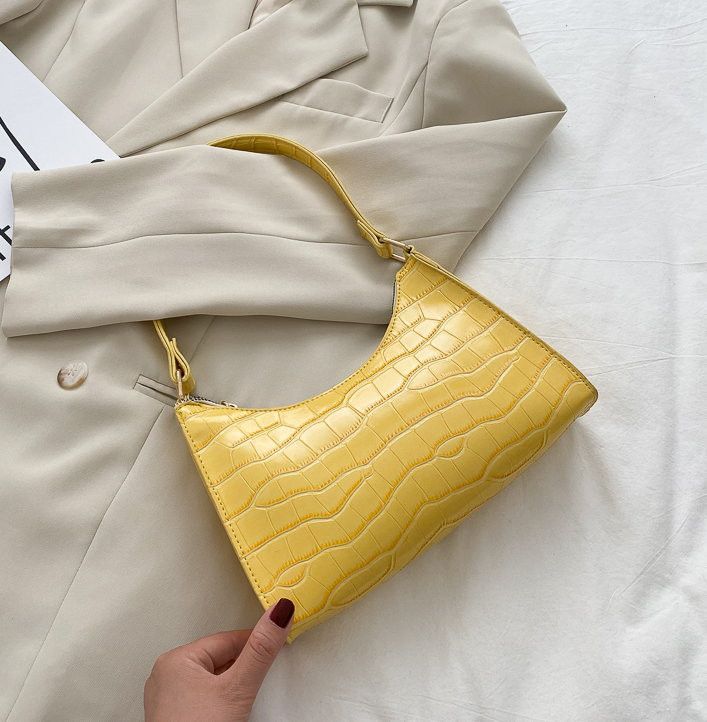 Hysteric Glamour × Japanese Brand × Vintage Vintage Dainty Crocodile Emboss Leather Shoulder Bag Rave Size ONE SIZE - 4 Thumbnail