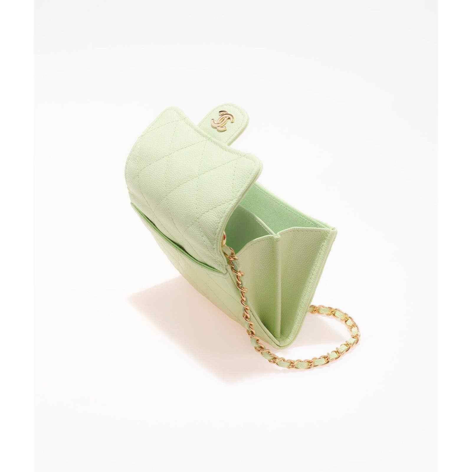 Chanel Chanel Mini Wallet On Chain Gold Card Shoulder Crossbody Bag Size ONE SIZE - 6 Thumbnail