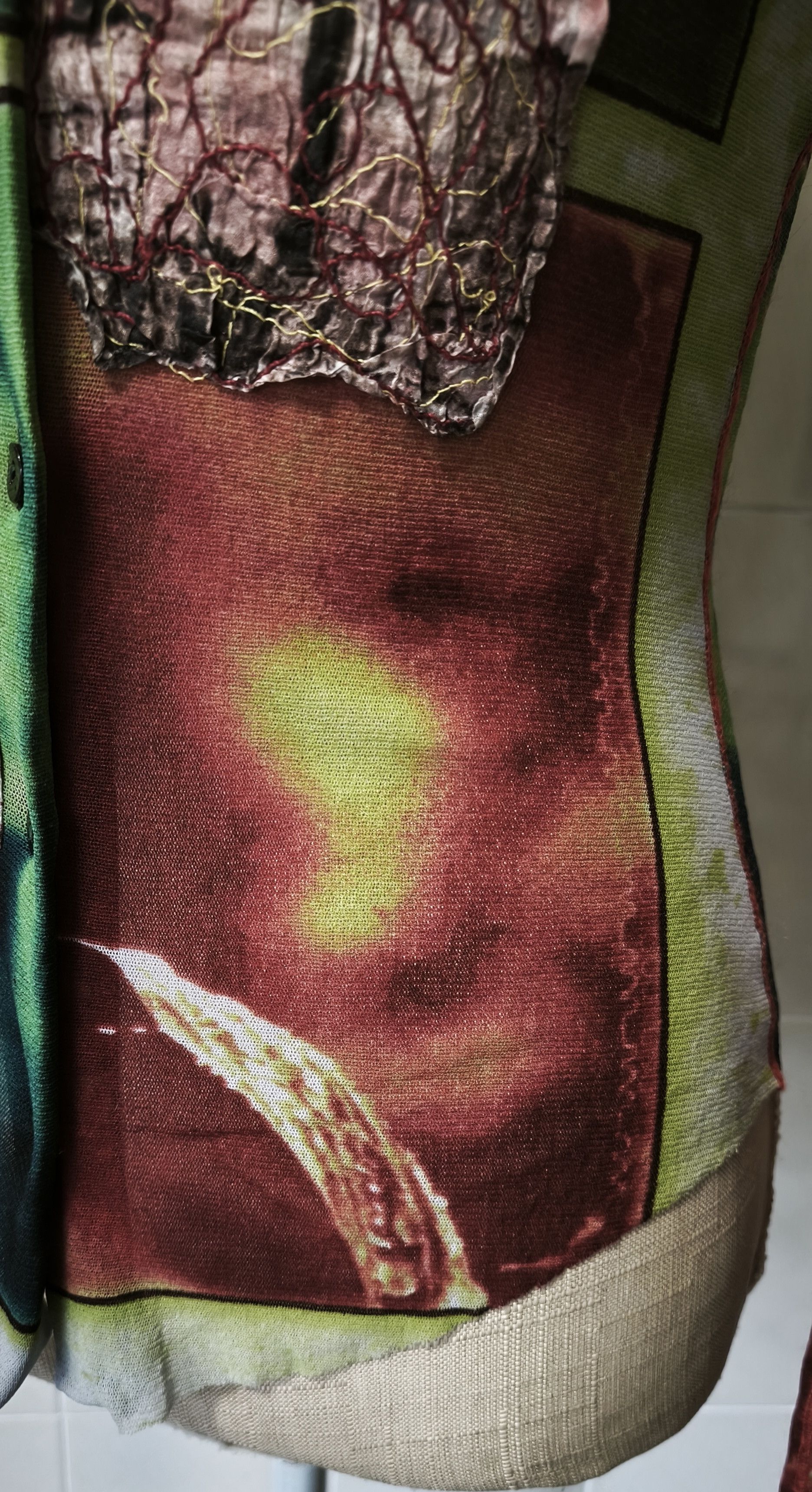 Jean Paul Gaultier Sping 2002 - Plants Photos print mesh top Size S / US 4 / IT 40 - 16 Thumbnail