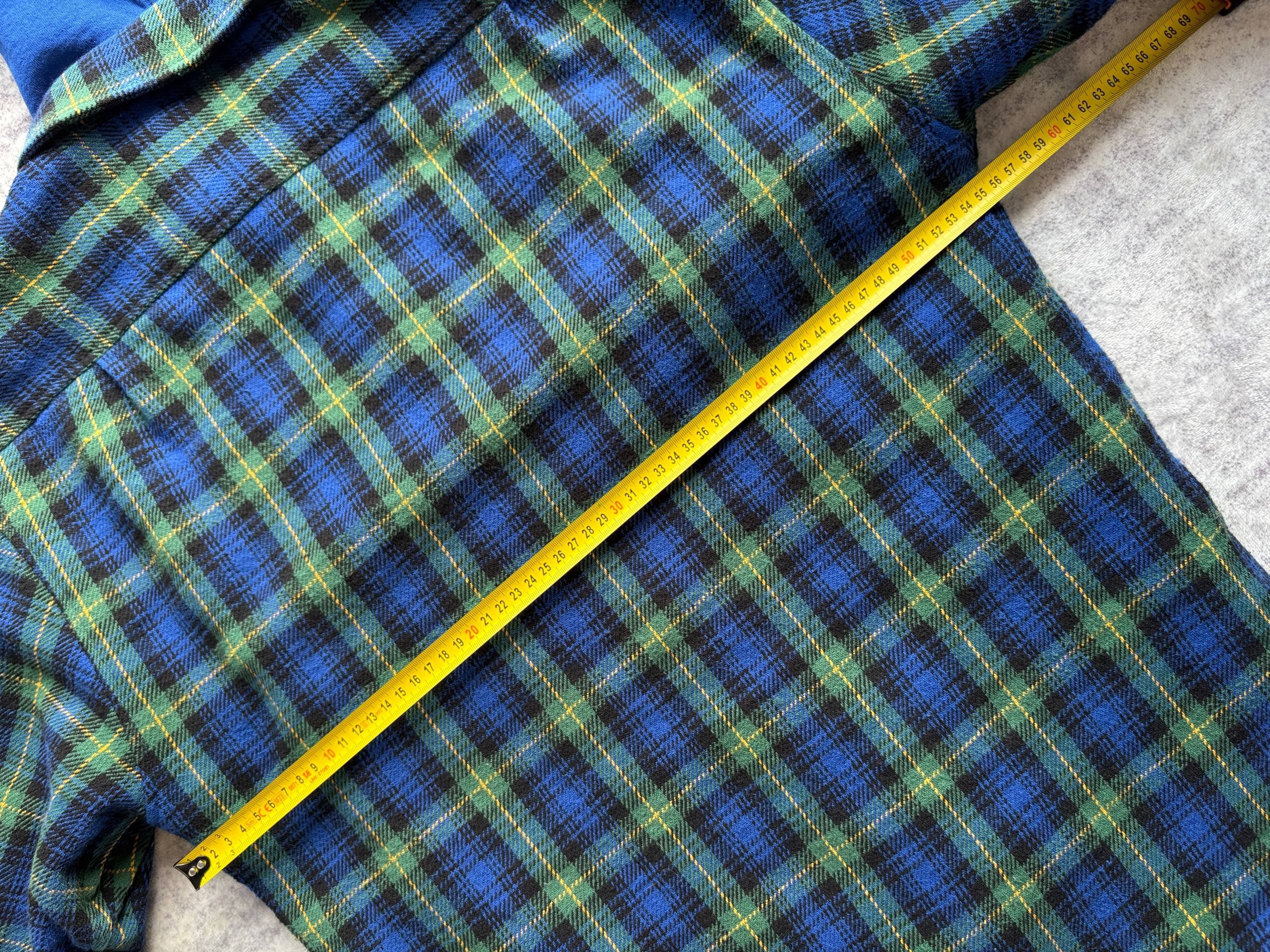 Supreme Supreme Tartan Flannel Hooded Shirt blue/green Size US M / EU 48-50 / 2 - 6 Thumbnail