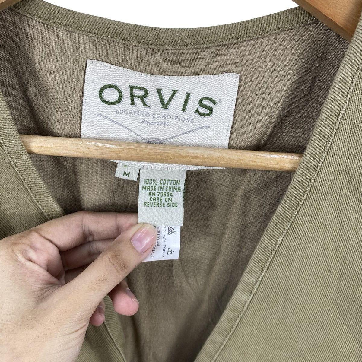 Orvis ORVIS SPORTING TRADITIONS Utility Vest Leather Trim Button Size US M / EU 48-50 / 2 - 8 Thumbnail