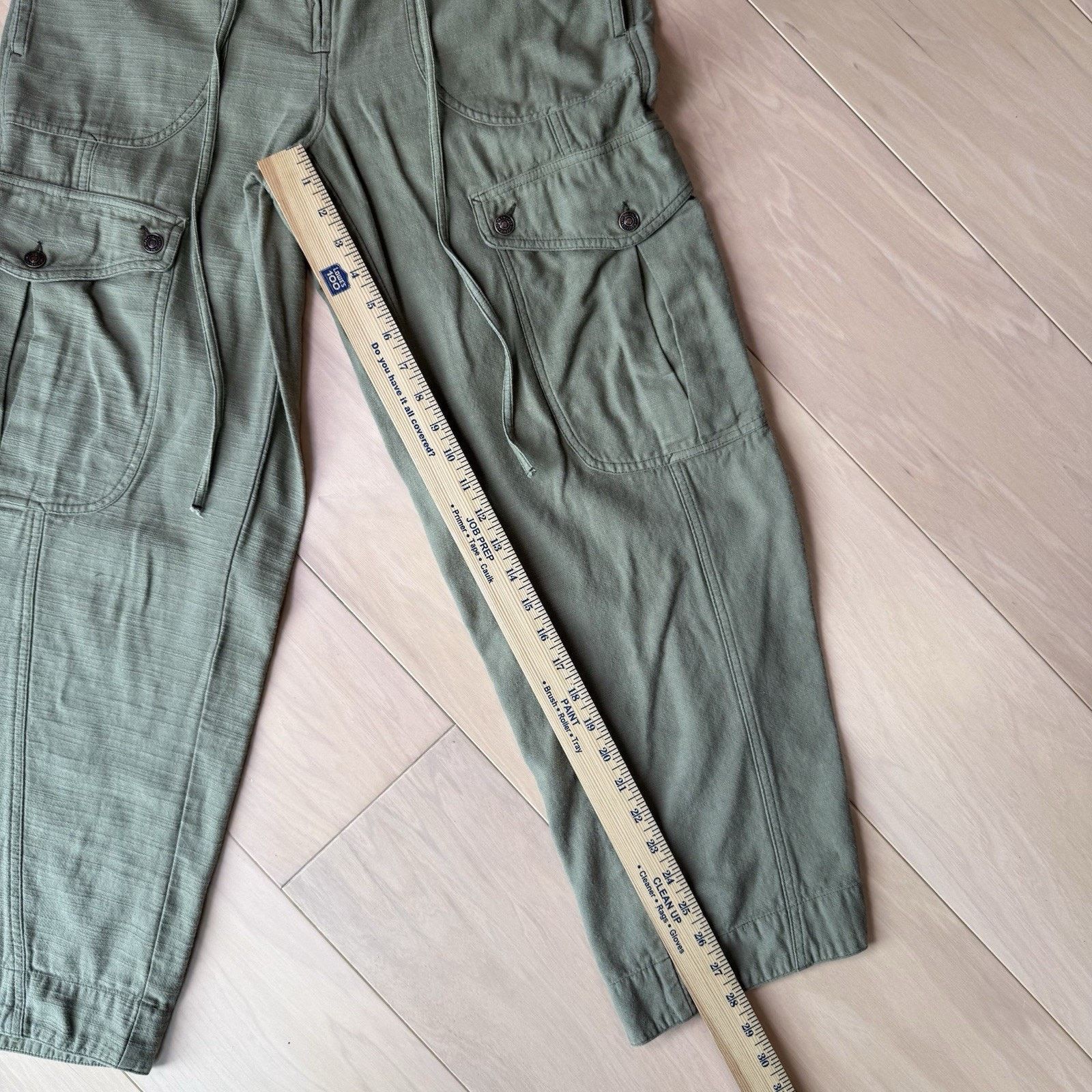 Free People Free People Tahiti Pull On Cargo Pants Medium Green Baggy Size 30" / US 8 / IT 44 - 8 Thumbnail