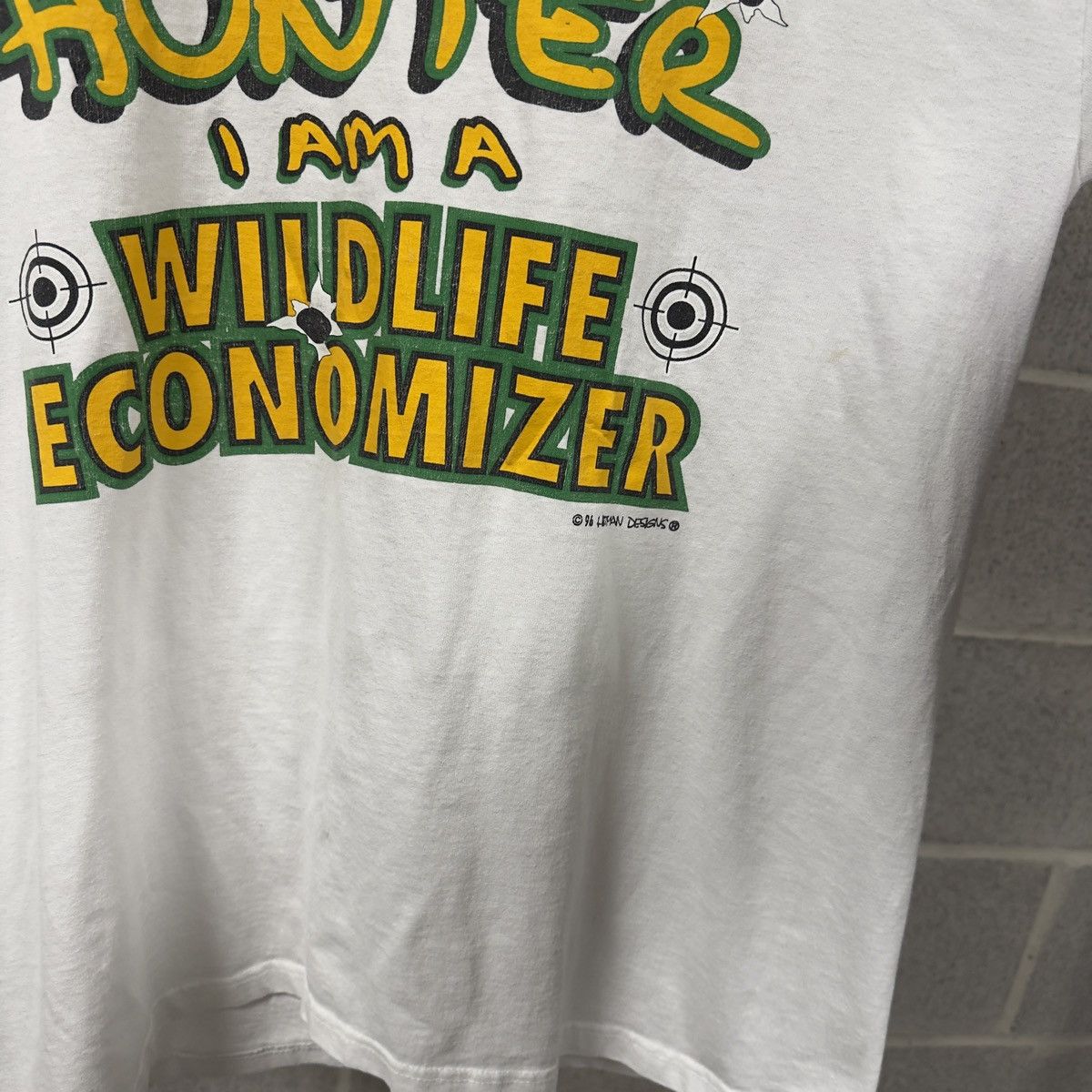 Vintage 90s I'm Not A Hunter Shirt Thrashed Faded ERD Grunge Size US XL / EU 56 / 4 - 7 Thumbnail