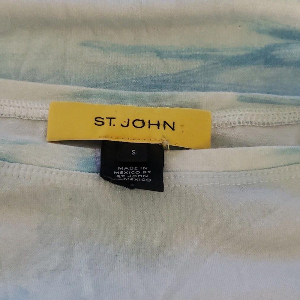 Andrew St. John CT903 St. John Tropical Beach Studded Scoop Neck T-shirt S Size S / US 4 / IT 40 - 5 Thumbnail