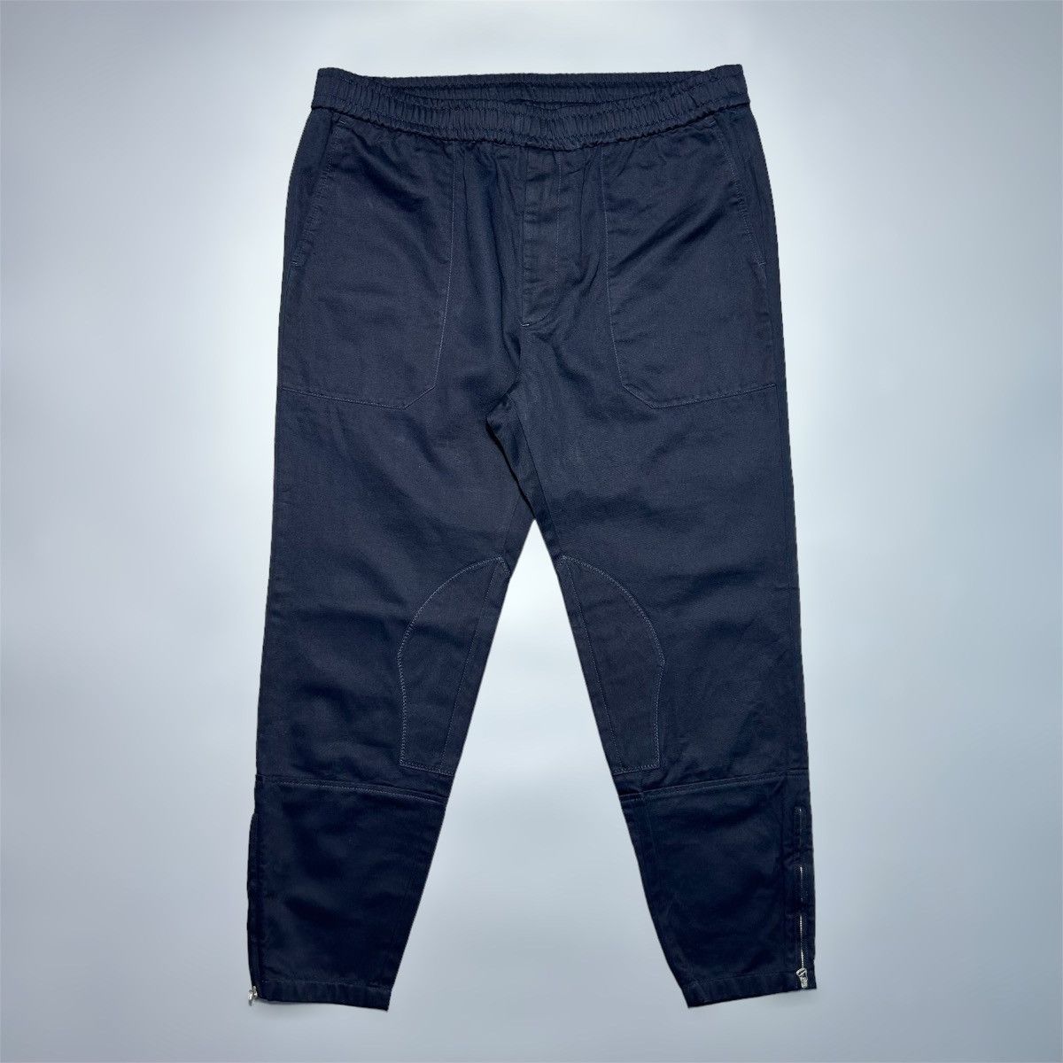 Image of Gucci Military Cotton Pants in Navy, Men's (Size 36)