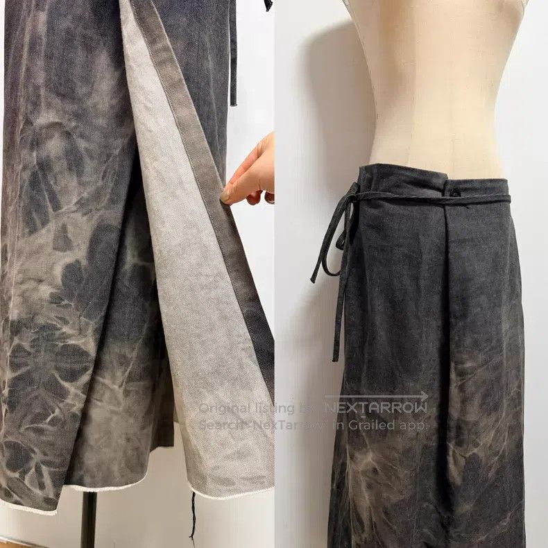 Atelier Suppan ATELIER SUPPAN Tie-dye denim skirt| Size 28" / US 6 / IT 42 - 6 Thumbnail