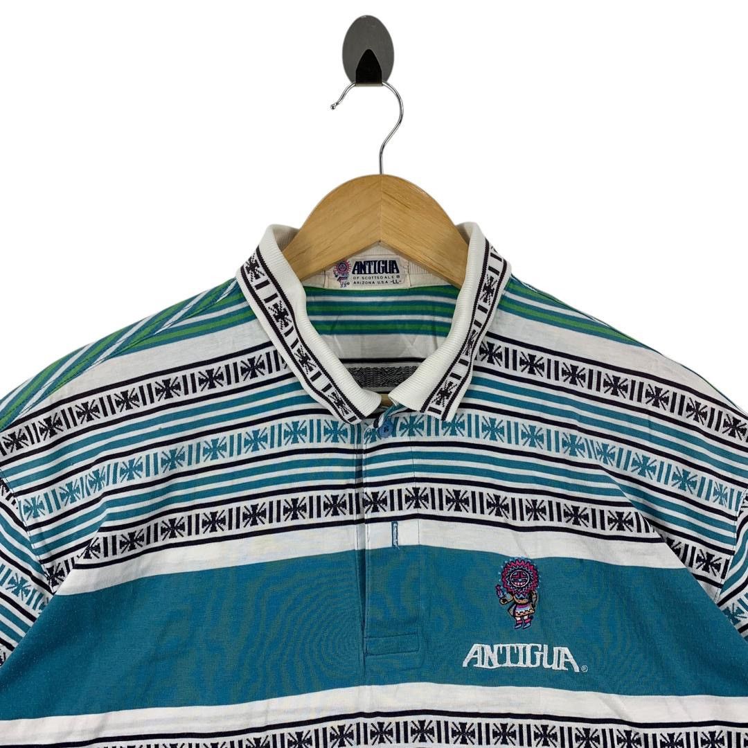Antigua × Vintage Vintage ANTIGUA full print motive style polo tee Size US XL / EU 56 / 4 - 2 Thumbnail