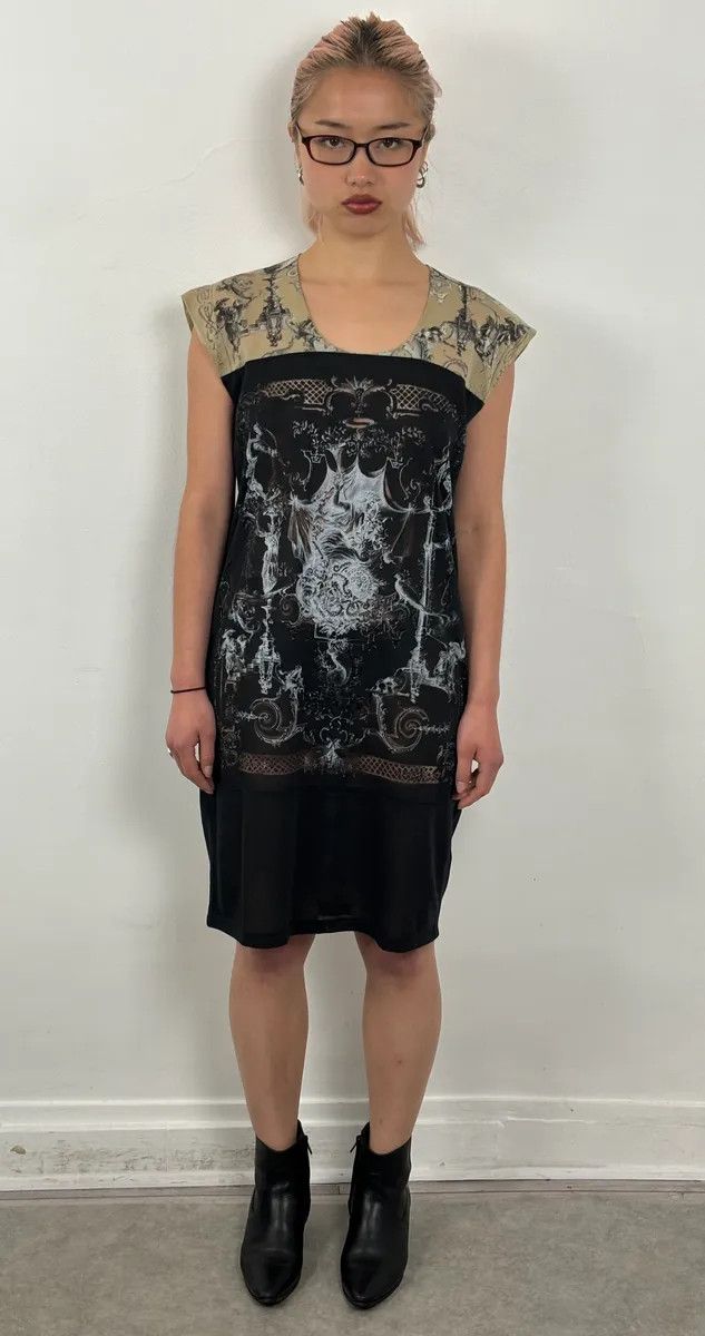 Balenciaga SS2009 Balenciaga Black Baroque Avant-Garde Dress Size S / US 4 / IT 40 - 2 Thumbnail