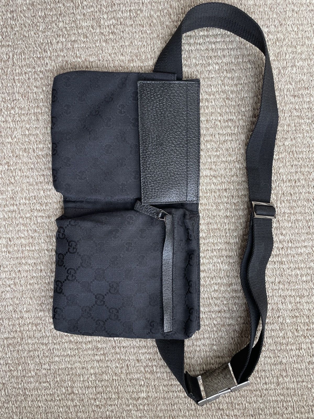 Gucci Gucci GG Monogram Double Pocket Belt Bag Size ONE SIZE - 1 Thumbnail