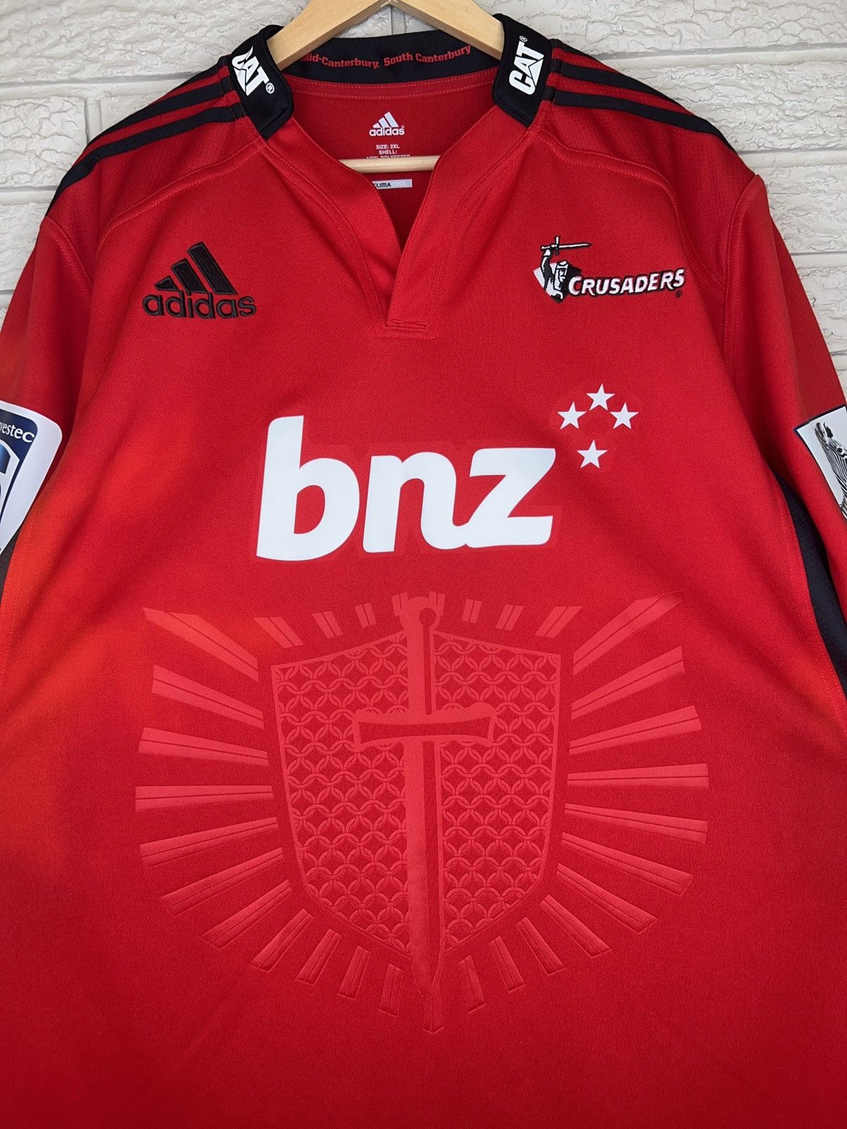 Adidas Adidas Crusaders 2013 Home Rugby Jersey Size US XXL / EU 58 / 5 - 2 Thumbnail