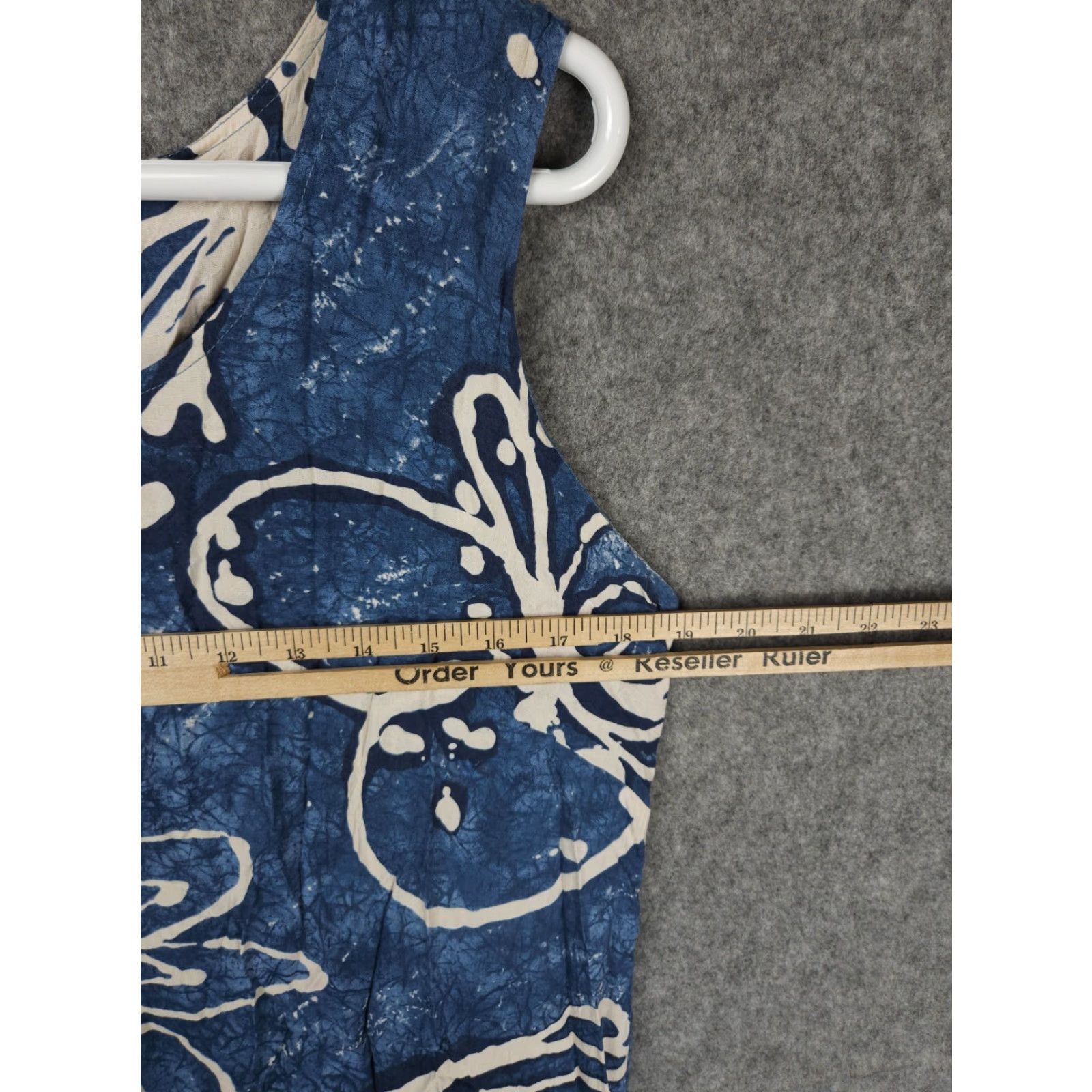 Jams World Jams World Dress Women's Large Blue Floral Rayon Hawaiian Tropical Relaxed Size L / US 10 / IT 46 - 6 Thumbnail