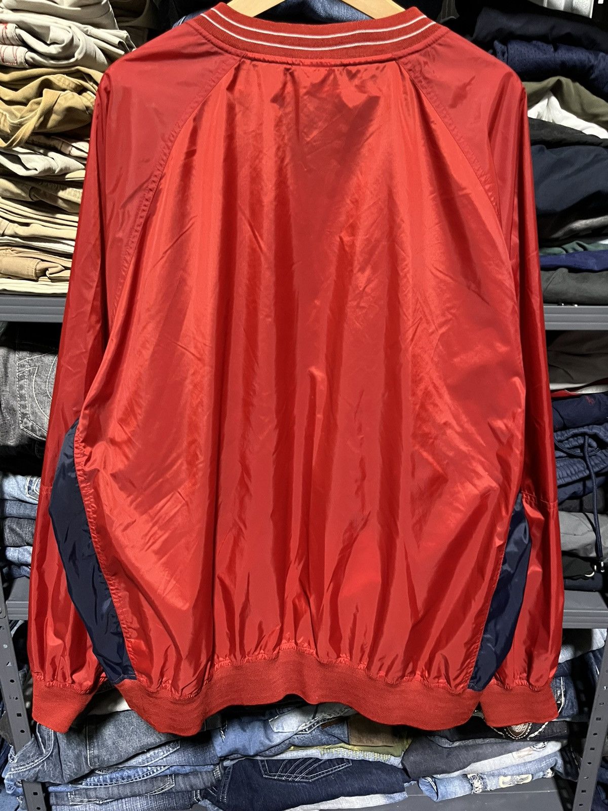 Nike × Vintage Crazy Vintage 90s Nike Swoosh Logo Pullover Windbreaker Size US XXL / EU 58 / 5 - 5 Thumbnail