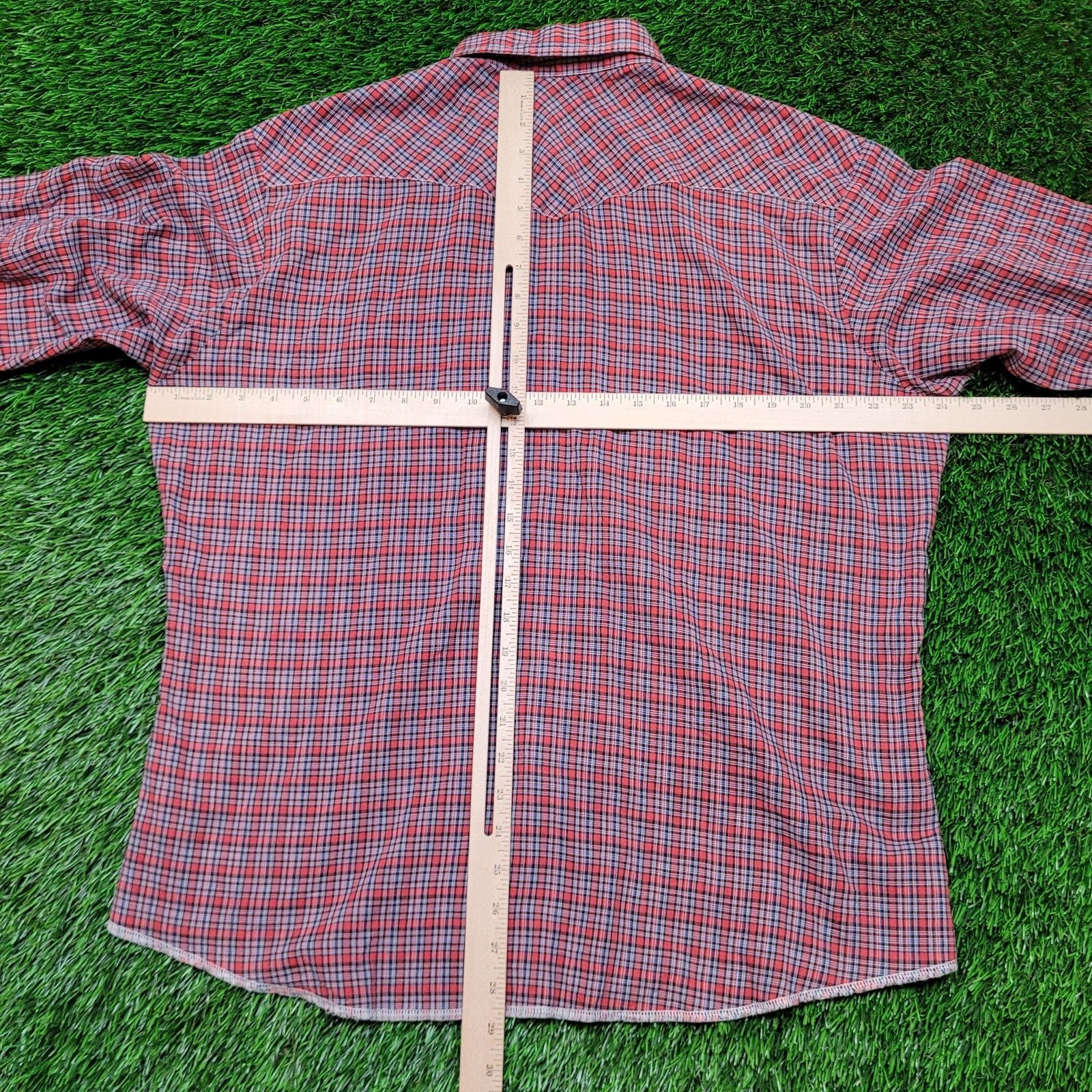 Wrangler VTG 80s Wrangler Pearl Snap Western Shirt Mens XL USA Plaid Size US XL / EU 56 / 4 - 8 Thumbnail