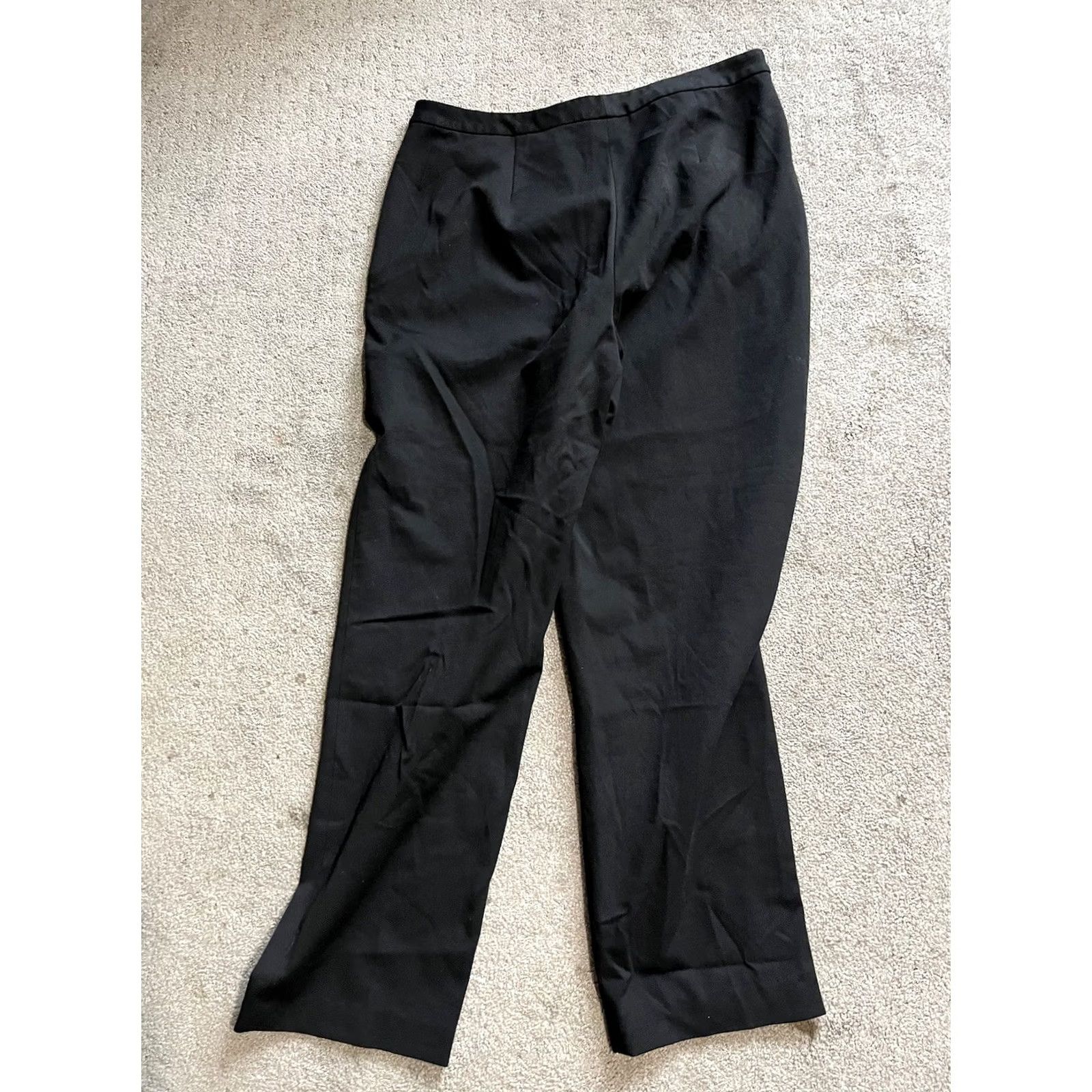 Talbots VINTAGE Talbots Pants 12 Black Dress Stretch Trouser Business CareerCore Women Size 34" / US 12 / IT 48 - 3 Thumbnail