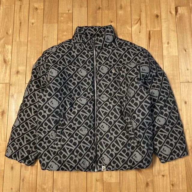 Bape BAPE Denim Monogram Puffer Down Jacket a bathing ape Size US XXL / EU 58 / 5 - 1 Thumbnail