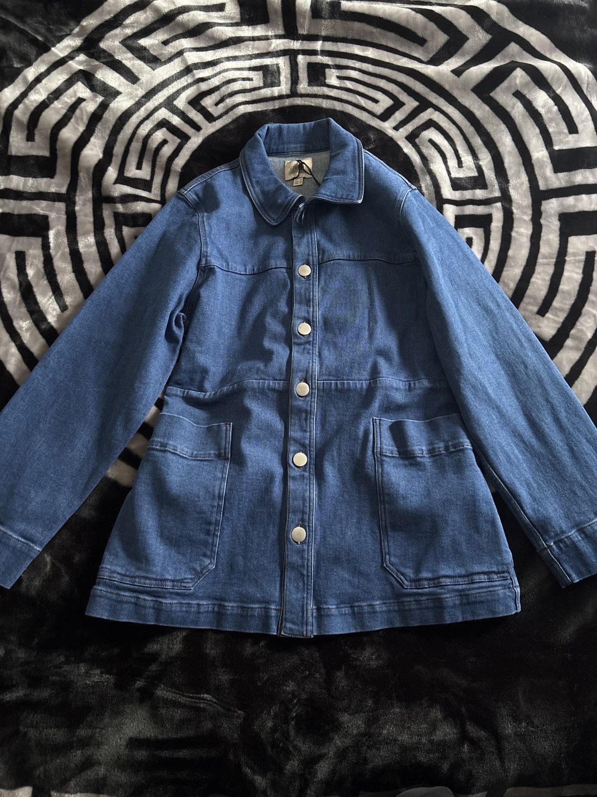 Other VIVERE Macy Belted Longline Denim Jacket Size XL / US 12-14 / IT 48-50 - 2 Thumbnail