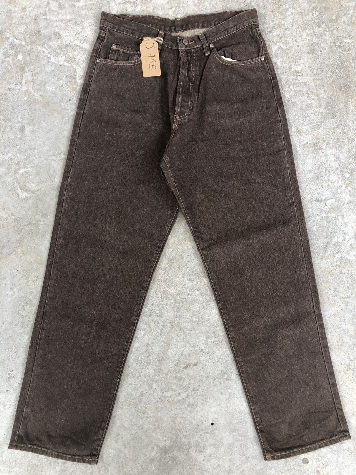 RRL Ralph Lauren Vintage RRL Double RL Jeans USA Distressed Denim Size US 31 - 1 Thumbnail