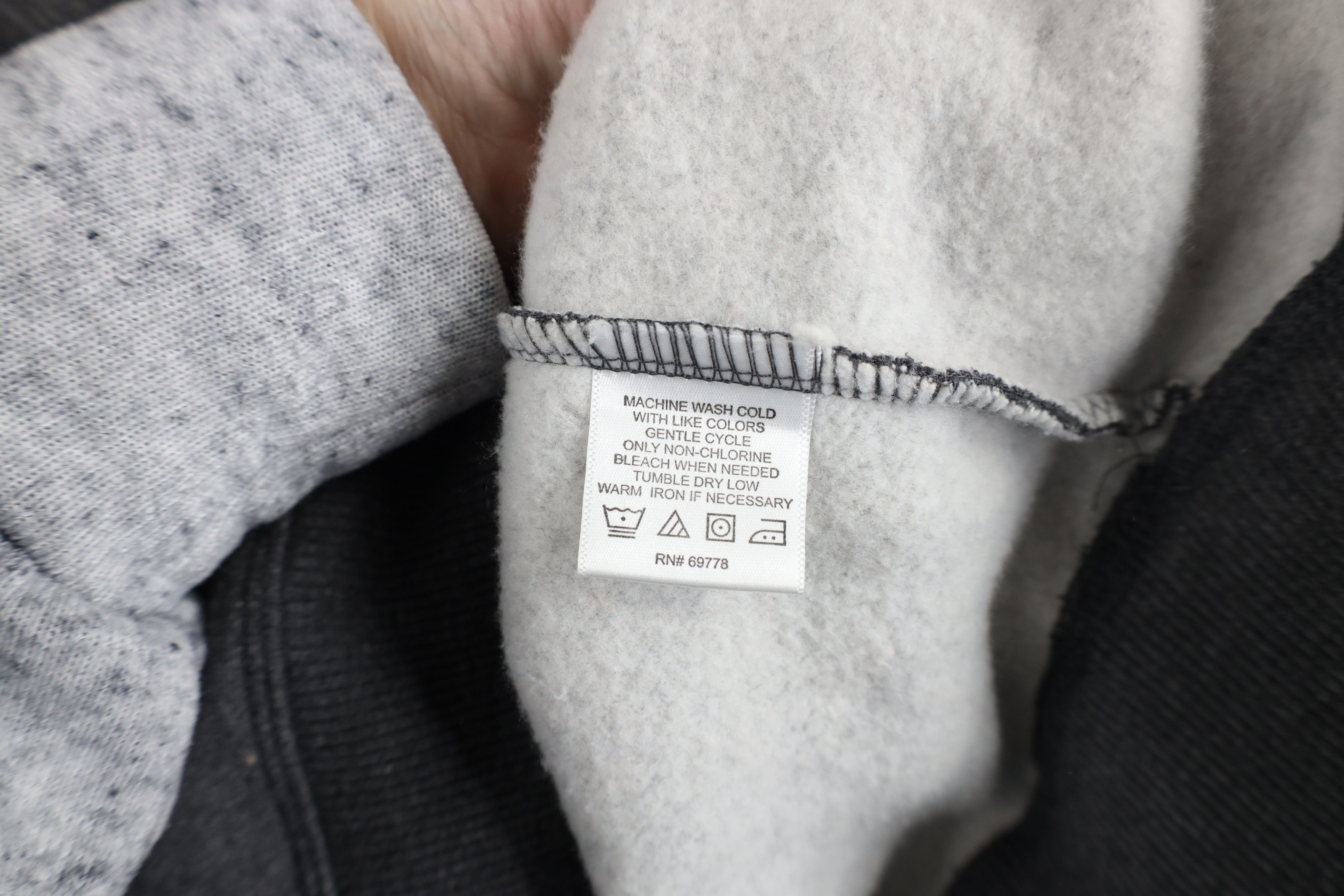 Vintage Vintage 90s Y2K Streetwear Henley Hoodie Sweatshirt Gray Size US XXL / EU 58 / 5 - 9 Thumbnail