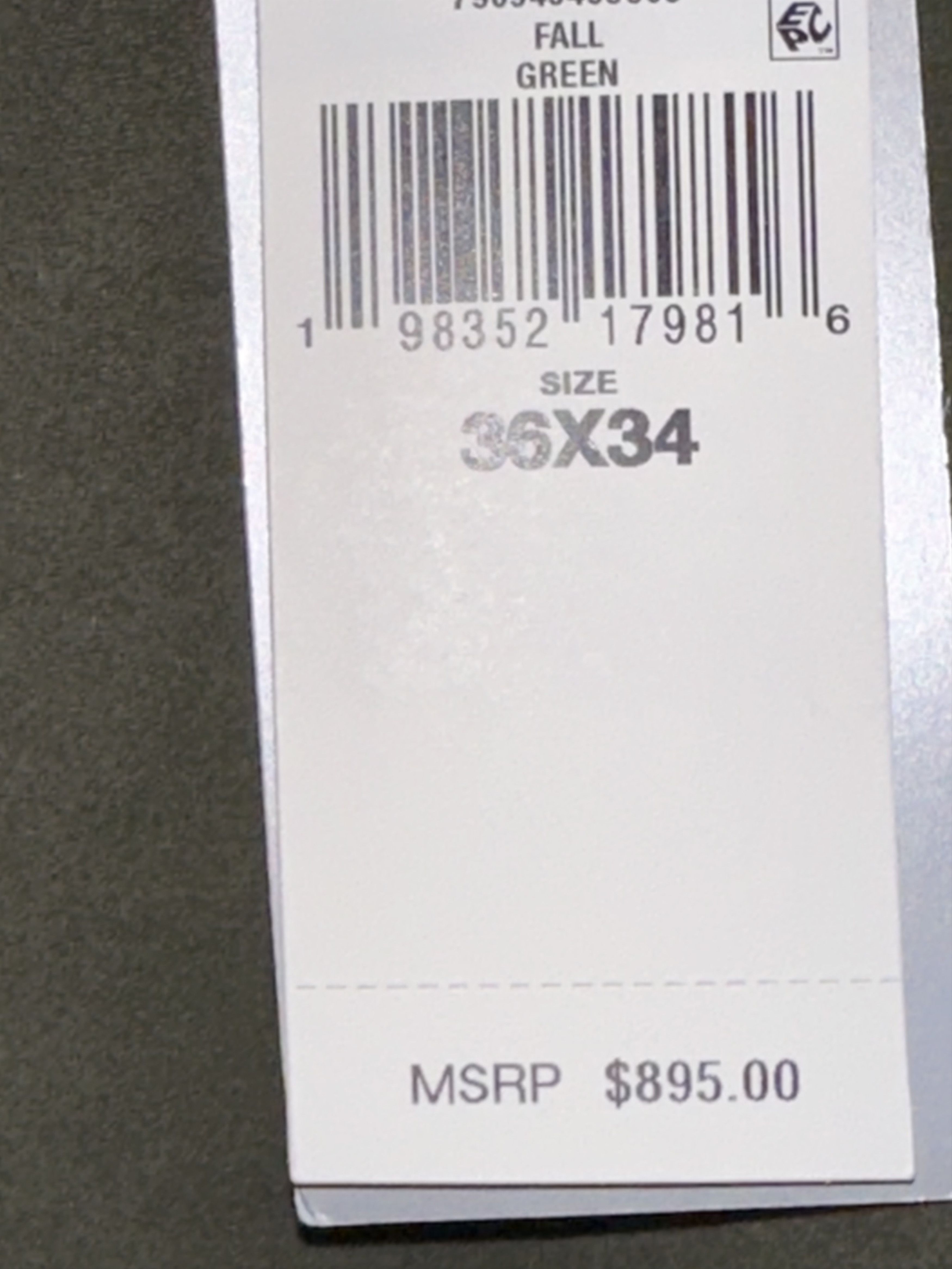 Ralph Lauren Purple Label Moleskin 5 Pocket Slim Pant $895 size 36X34(52) $445.00 Size US 36 / EU 52 - 4 Thumbnail