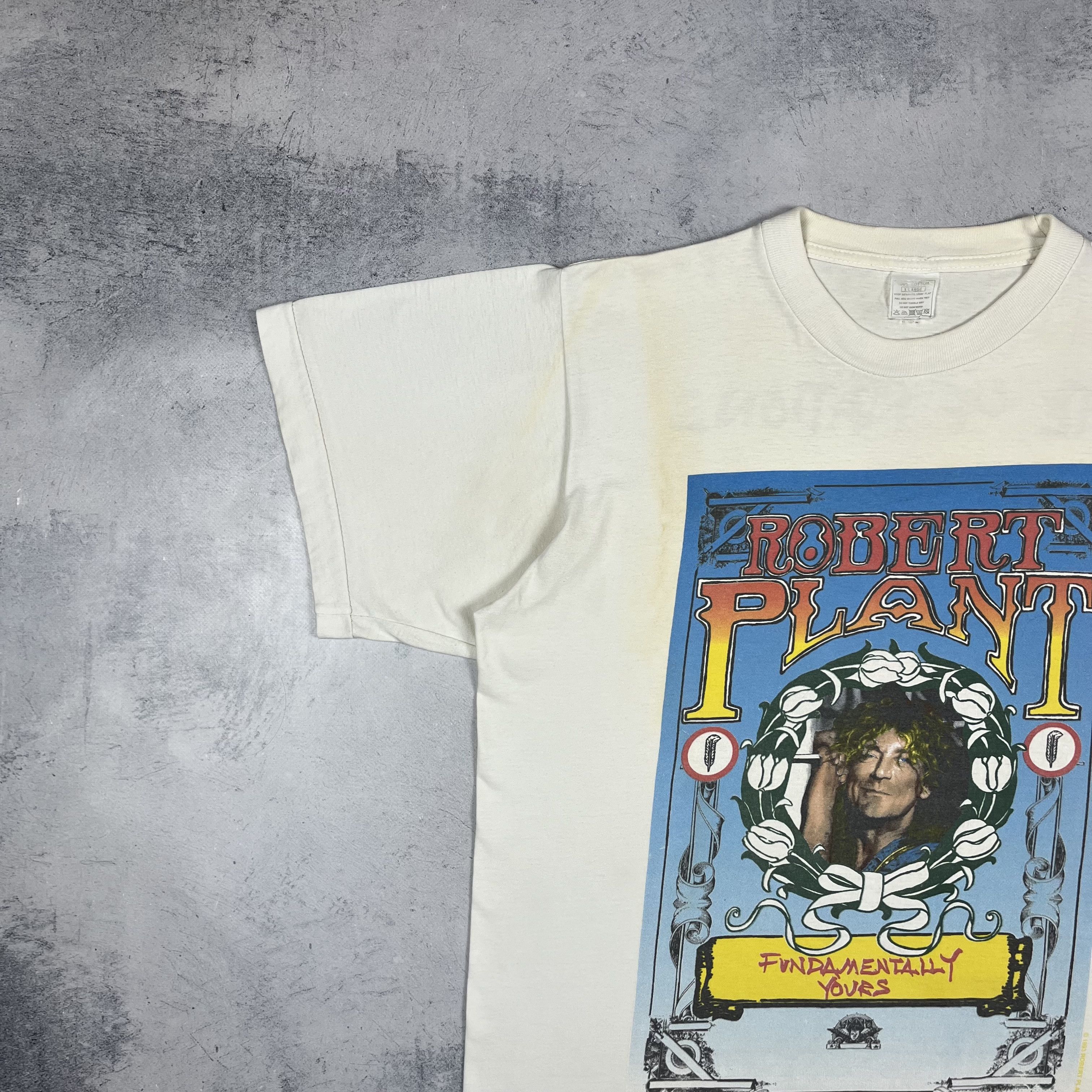 Band Tees Vintage Robert Plant “Fate Of Nations” Tour T Shirt 1993 Size US XL / EU 56 / 4 - 6 Thumbnail
