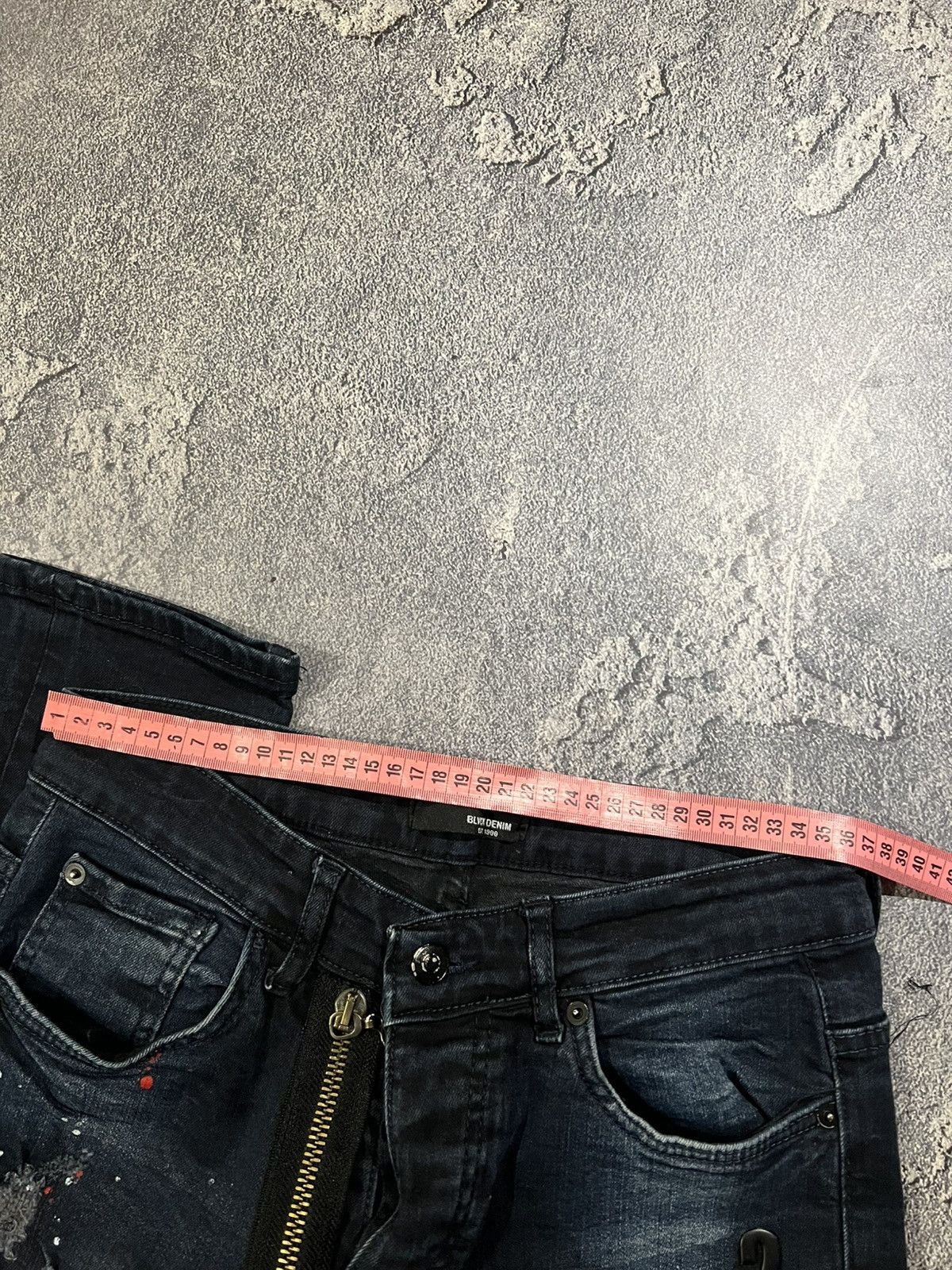 Japanese Brand Underground Dark Avant Garde Jean — Zipper Archive Faded 90 Size US 30 / EU 46 - 7 Thumbnail